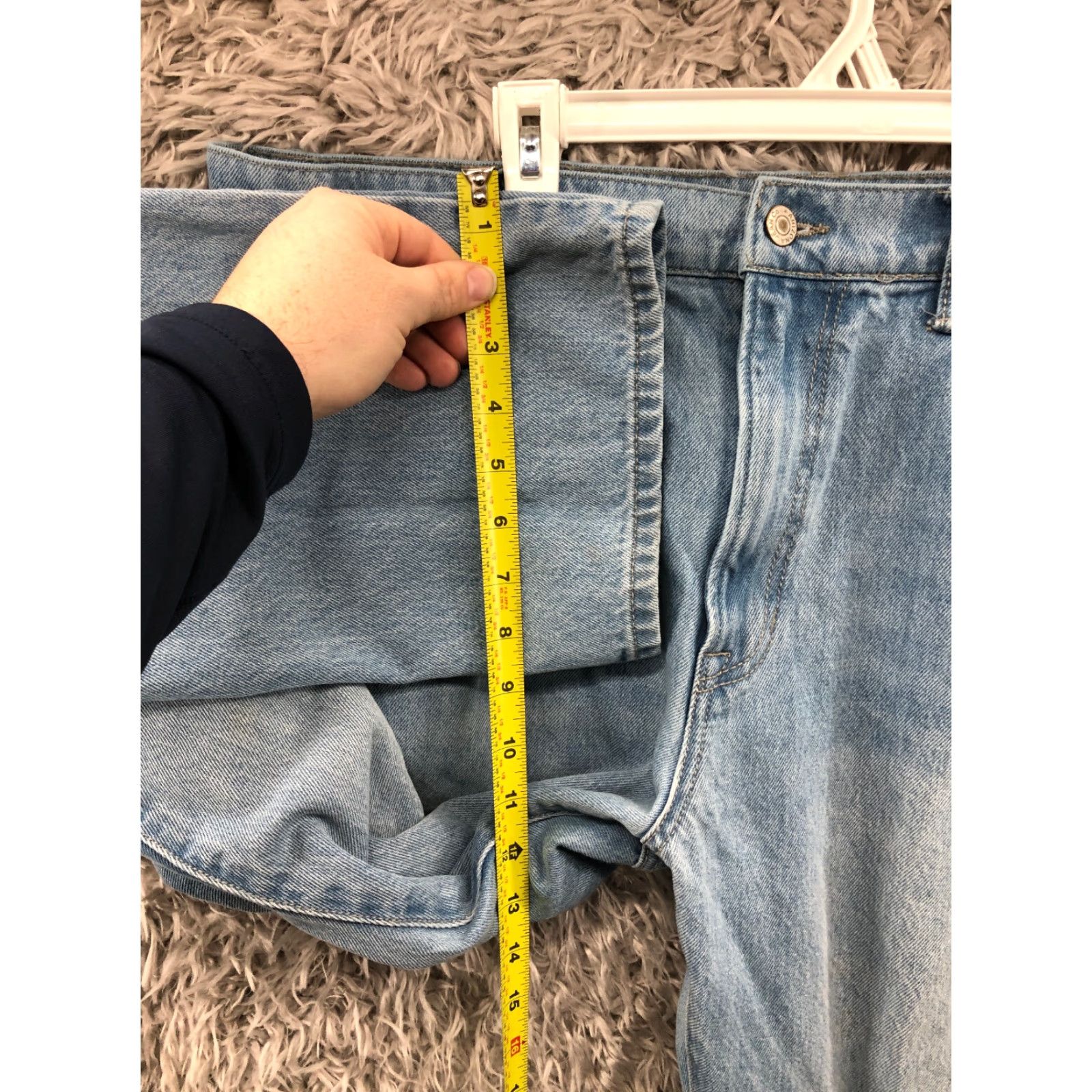 Vintage Arizona Jeans Mens Jeans 38x32 Stone Wash Blue Denim Straight Leg Mid Rise 5-Pocket Mens Size US 38 / EU 54 - 4 Thumbnail