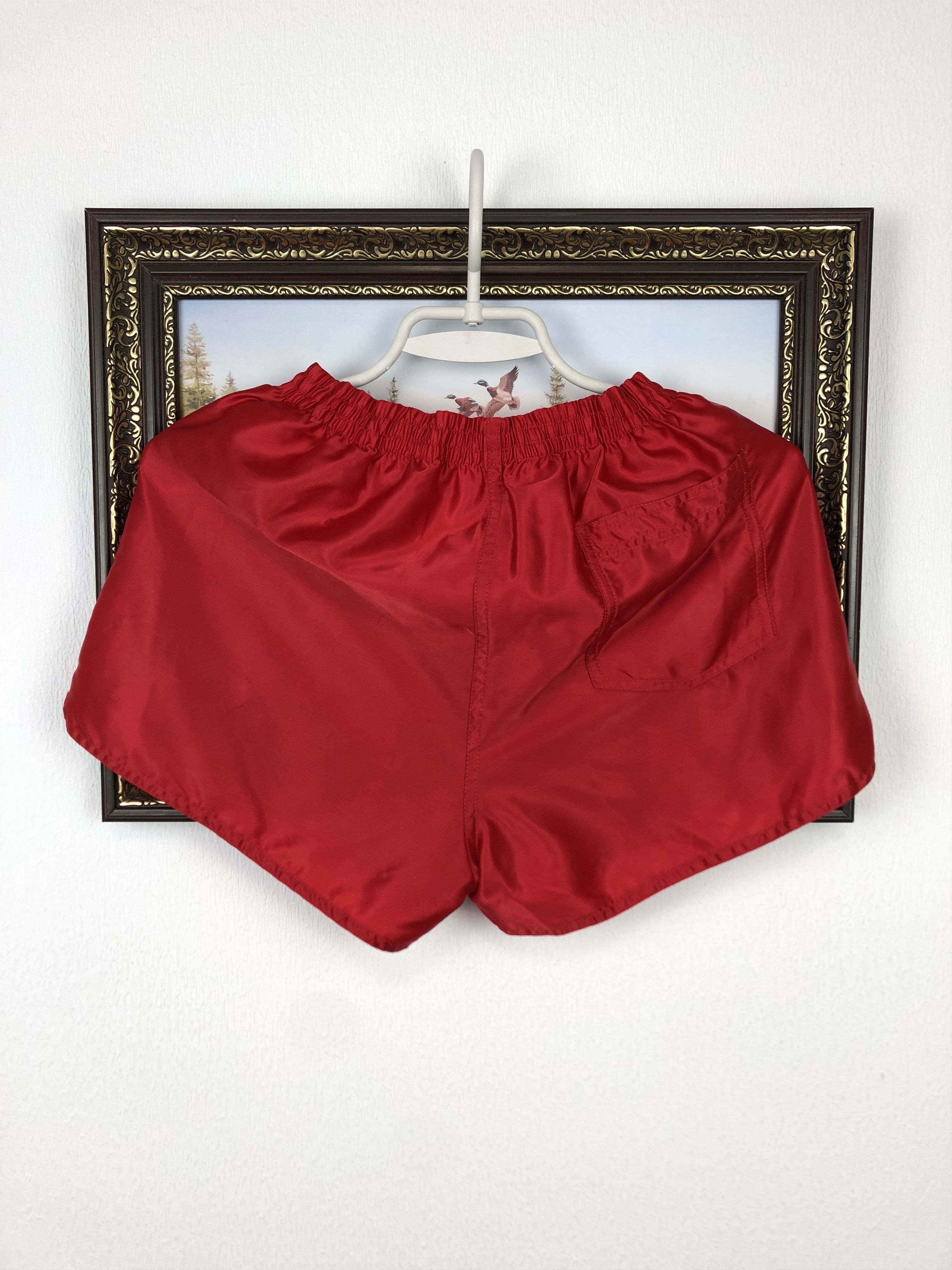 Nike Vintage Nike Red Nylon Shorts Track Run Size Boys L Size US 28 / EU 44 - 10 Thumbnail