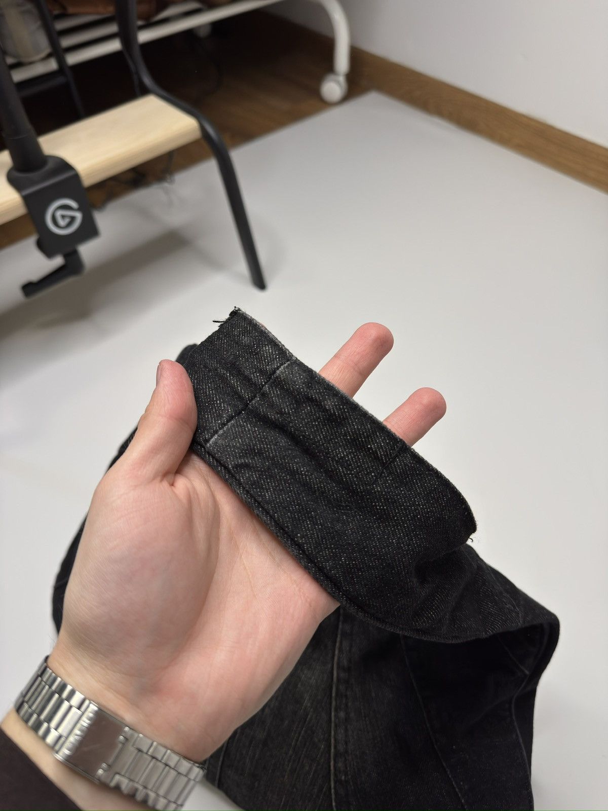 Vintage Vintage avant garde black denim bag if6was9 lgb drip 00s sk8 Size ONE SIZE - 3 Thumbnail
