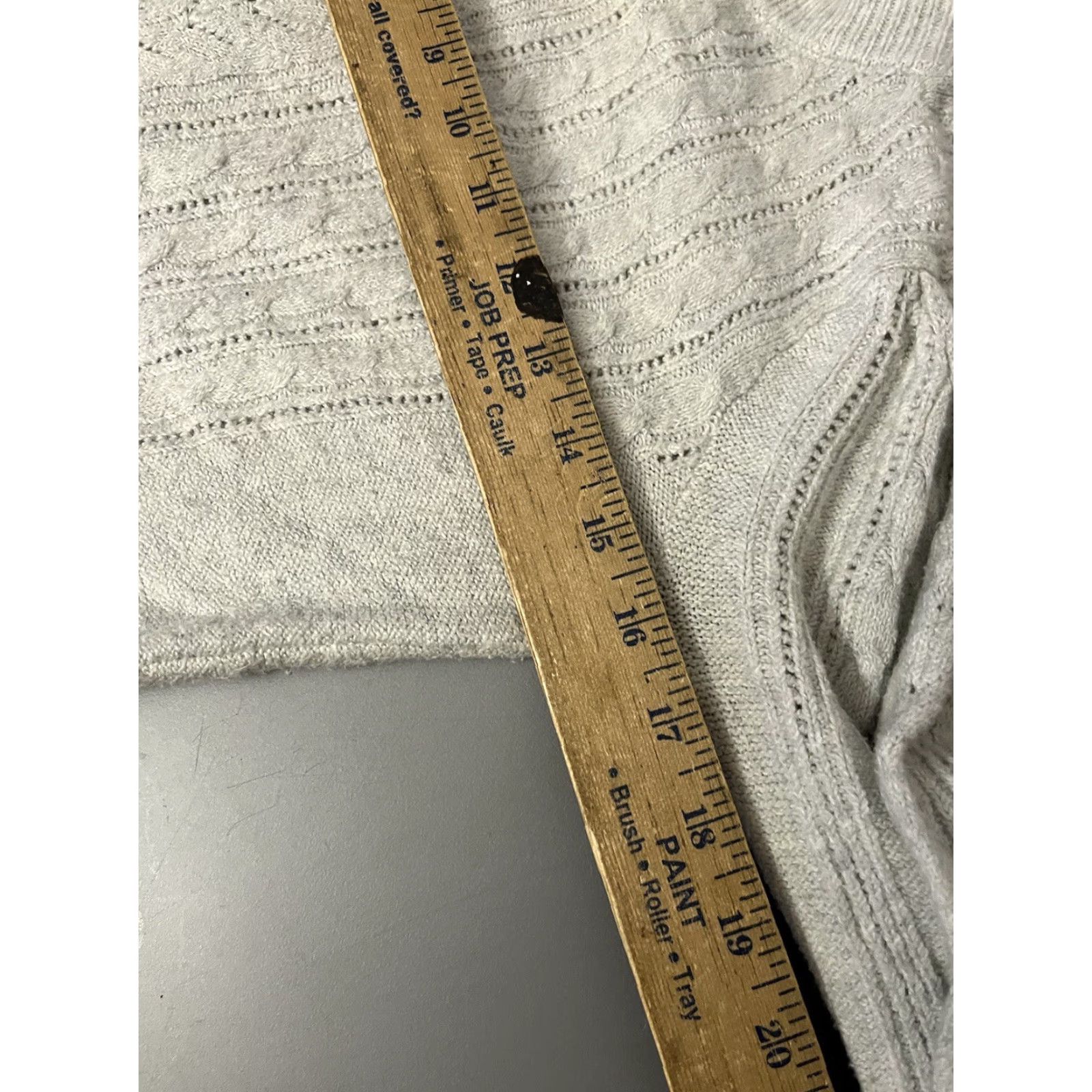 Lucky Brand Lucky Brand Women’s Size XS Cotton Poly Blend Cableknit Crew Neck Sweater Size XS / US 0-2 / IT 36-38 - 6 Thumbnail