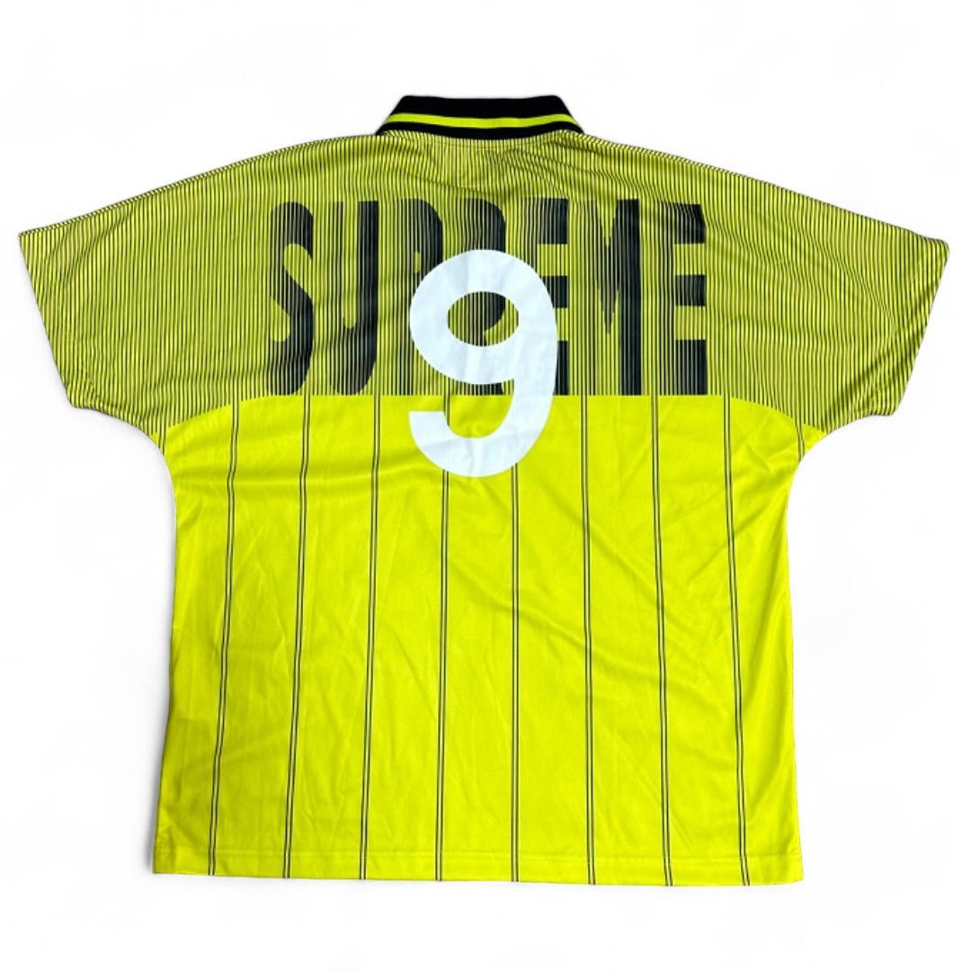 Supreme Supreme - XL SS19 Soccer Polo Shirt Neon Green Size US XL / EU 56 / 4 - 5 Thumbnail
