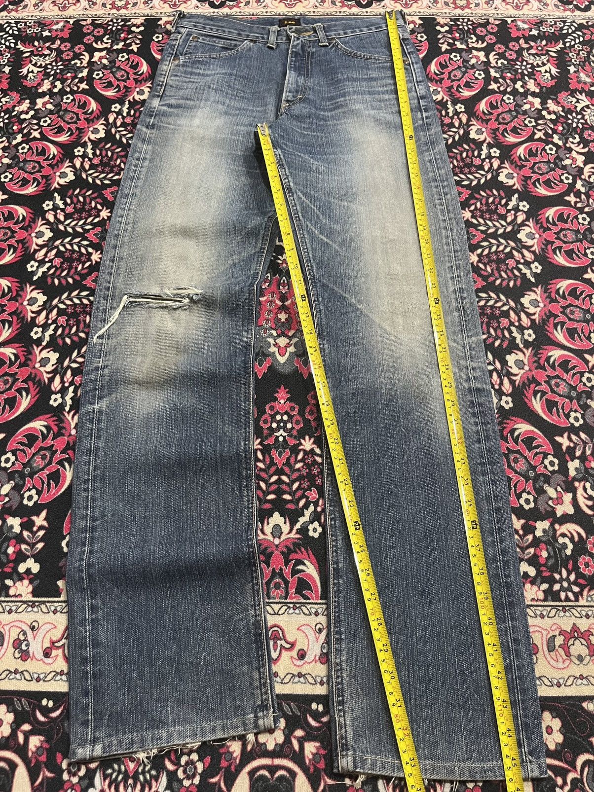 Lee Vintage Lee Riders Union Made Sanforized Distress Blue Jeans Size US 29 - 12 Thumbnail
