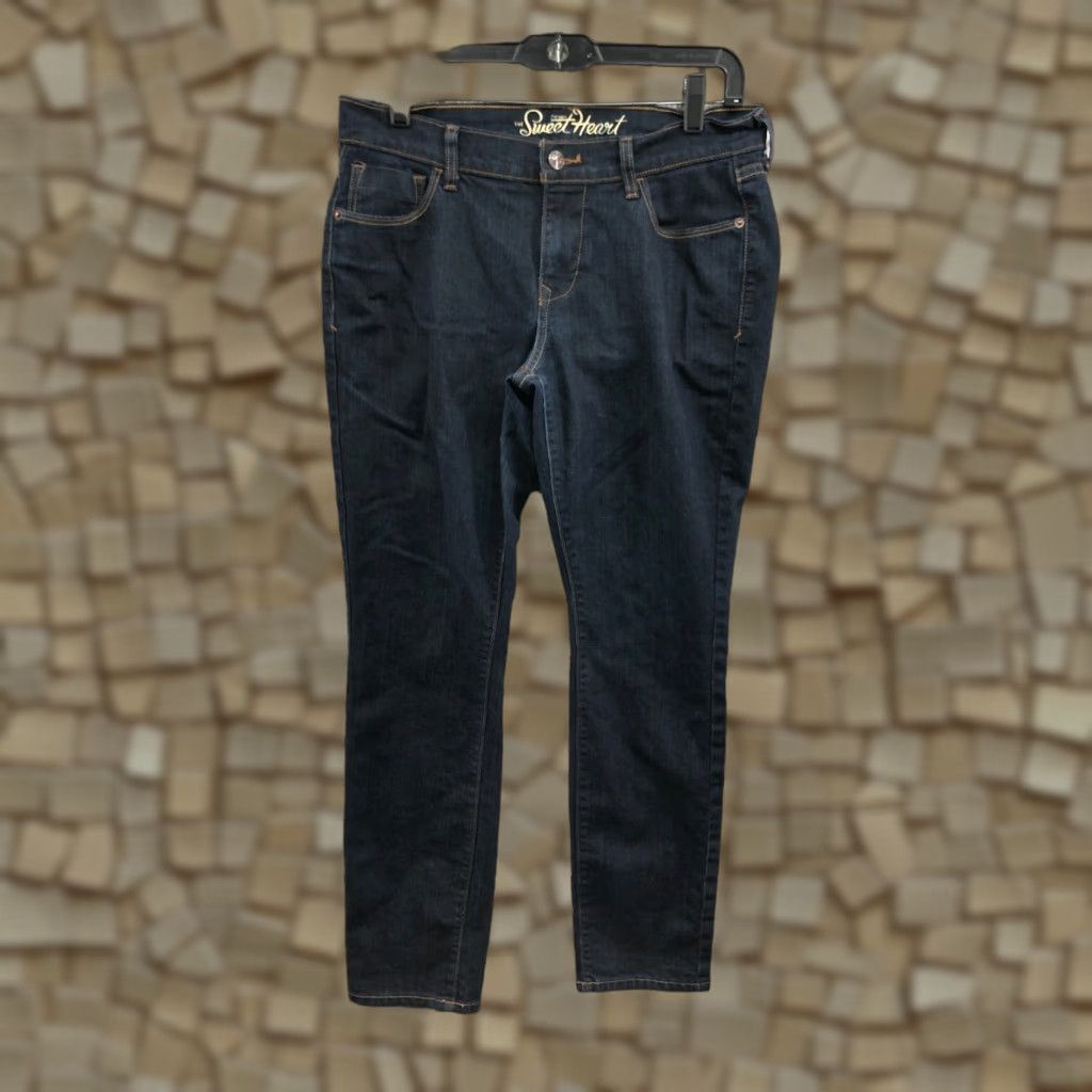 Old Navy Old Navy Jeans Size 6 Short Womens Dark Wash Blue Skinny Denim Regular Waist 31 in 5-Pocket Size 28" / US 6 / IT 42 - 1 Thumbnail