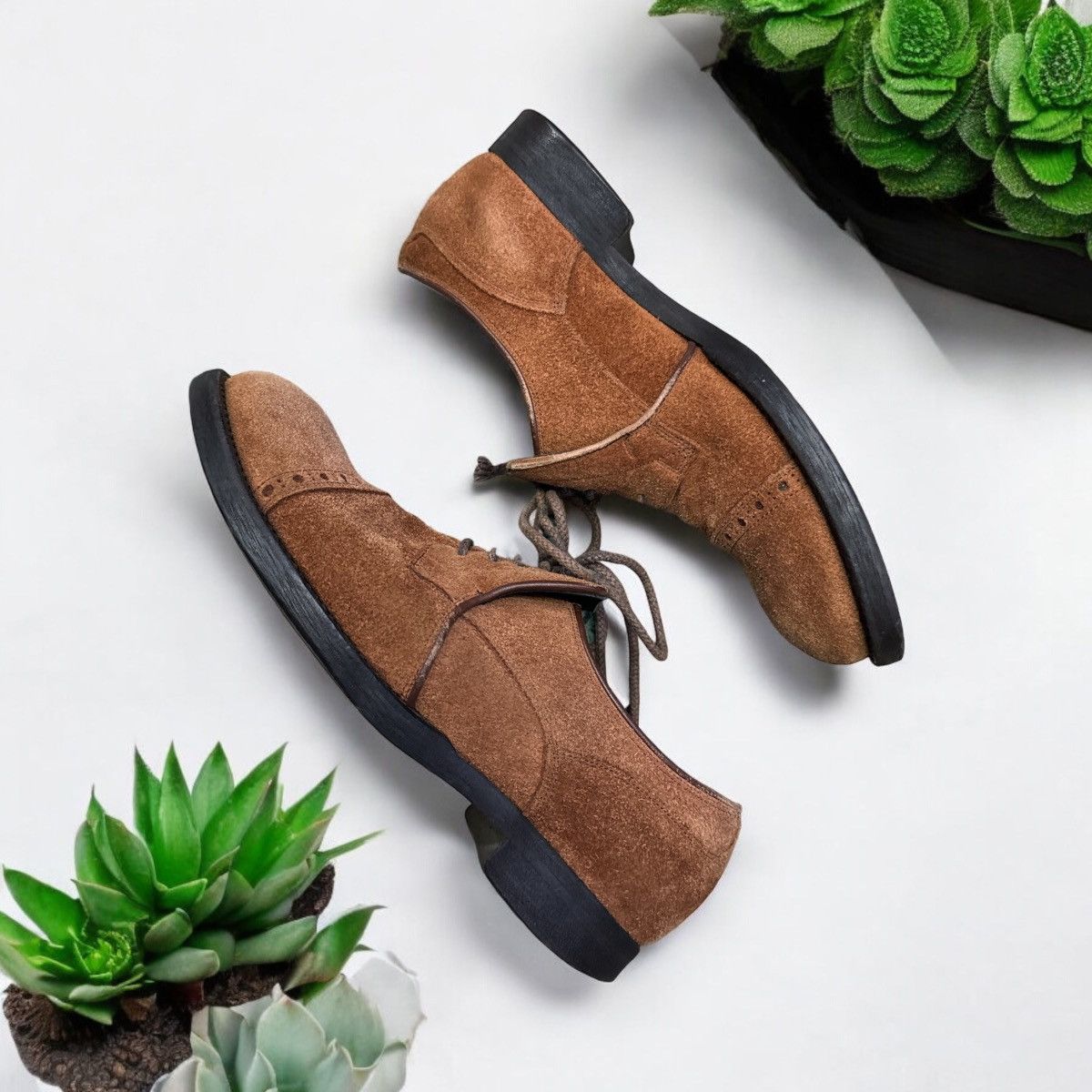Maison MIHARA YASUHIRO MIHARAYASUHIRO SUEDE LEATHER BROGUE SHOES Size US 8 / EU 41 - 6 Thumbnail