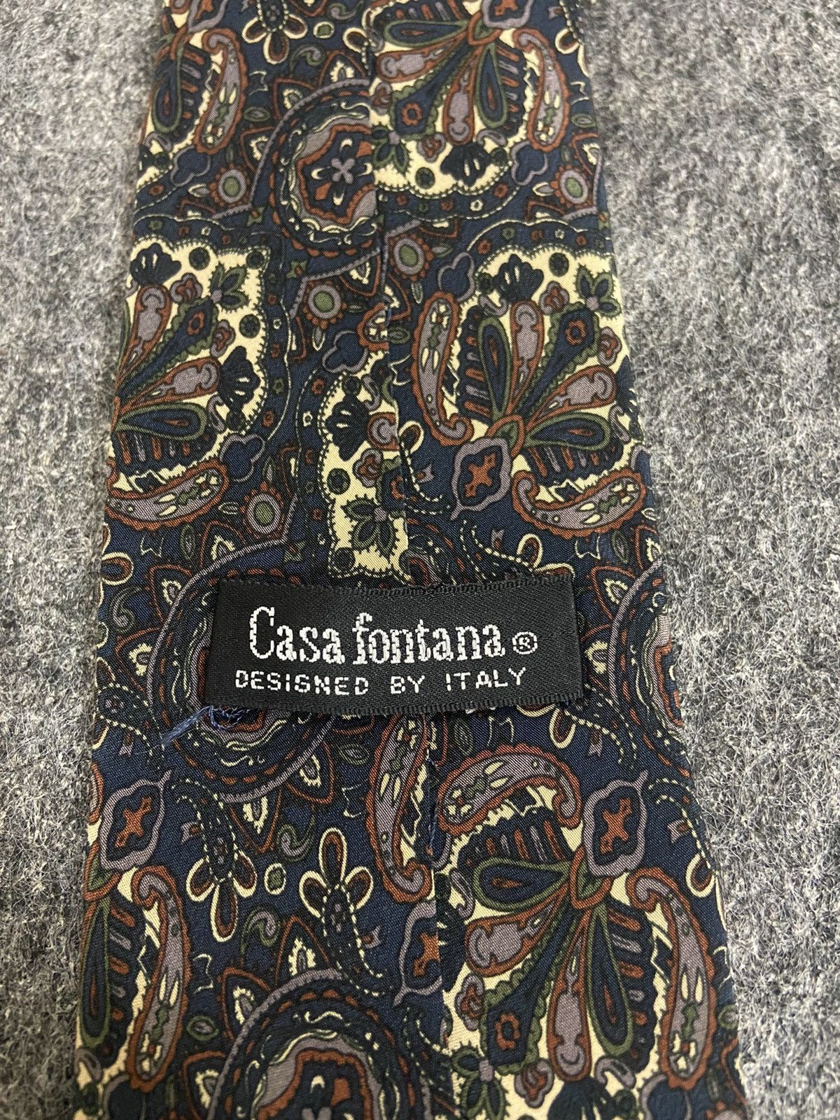 The Tie Bar × Vintage Vintage tie CASA FONTANA designed by italy Size ONE SIZE - 5 Thumbnail