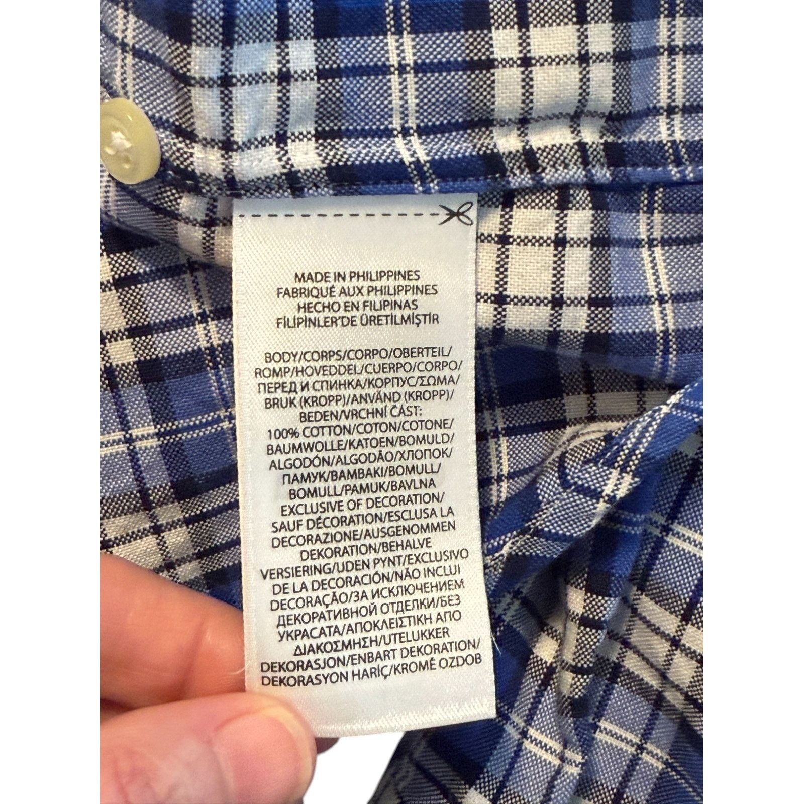 Ralph Lauren Ralph Lauren Shirt Men Large Blue Plaid Button Down Pony Size US L / EU 52-54 / 3 - 8 Thumbnail