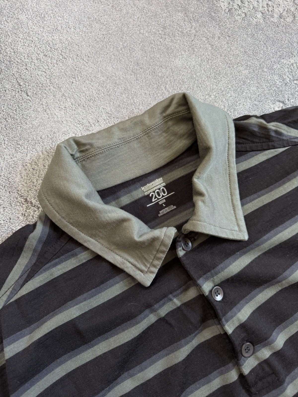 Icebreaker Icebreaker Superfinelite 200 Merino Wool Polo Shirt Striped Size US L / EU 52-54 / 3 - 4 Thumbnail
