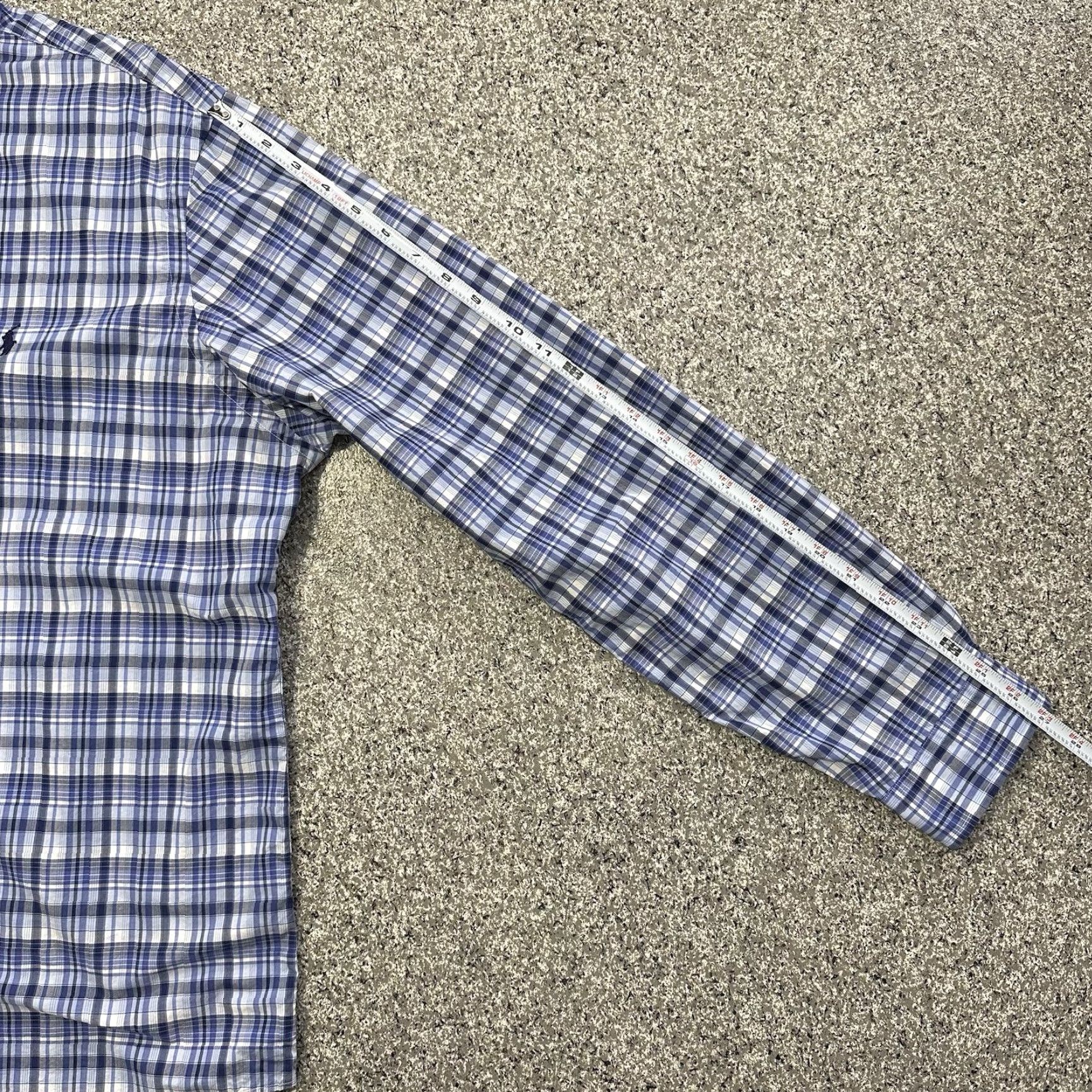 Ralph Lauren Ralph Lauren Shirt Mens XL Long Sleeve Button-Down Plaid Blue White Size US XL / EU 56 / 4 - 7 Thumbnail