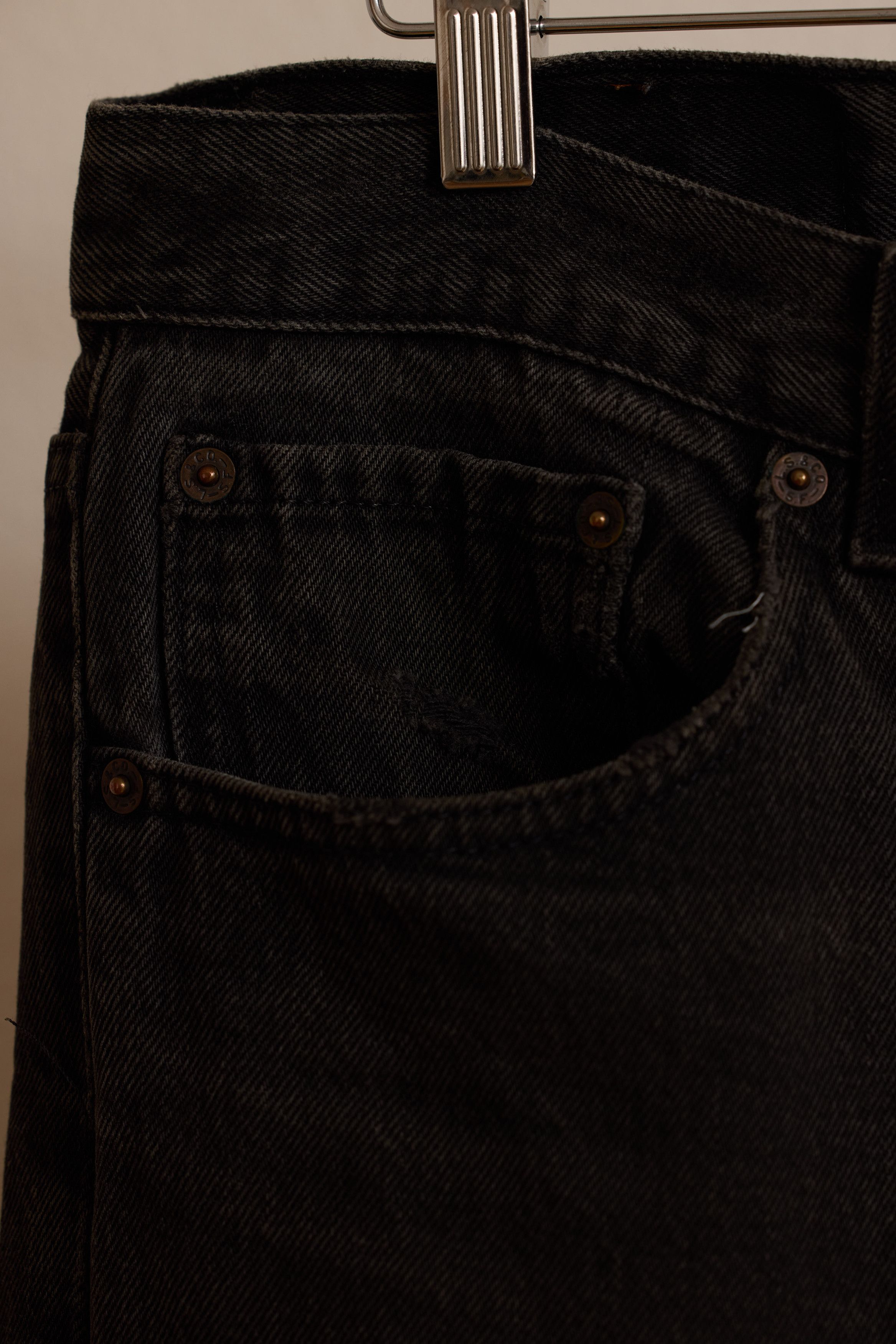 Levi's 90's? Vintage 'Black' Levi's 501's Size US 33 - 3 Thumbnail