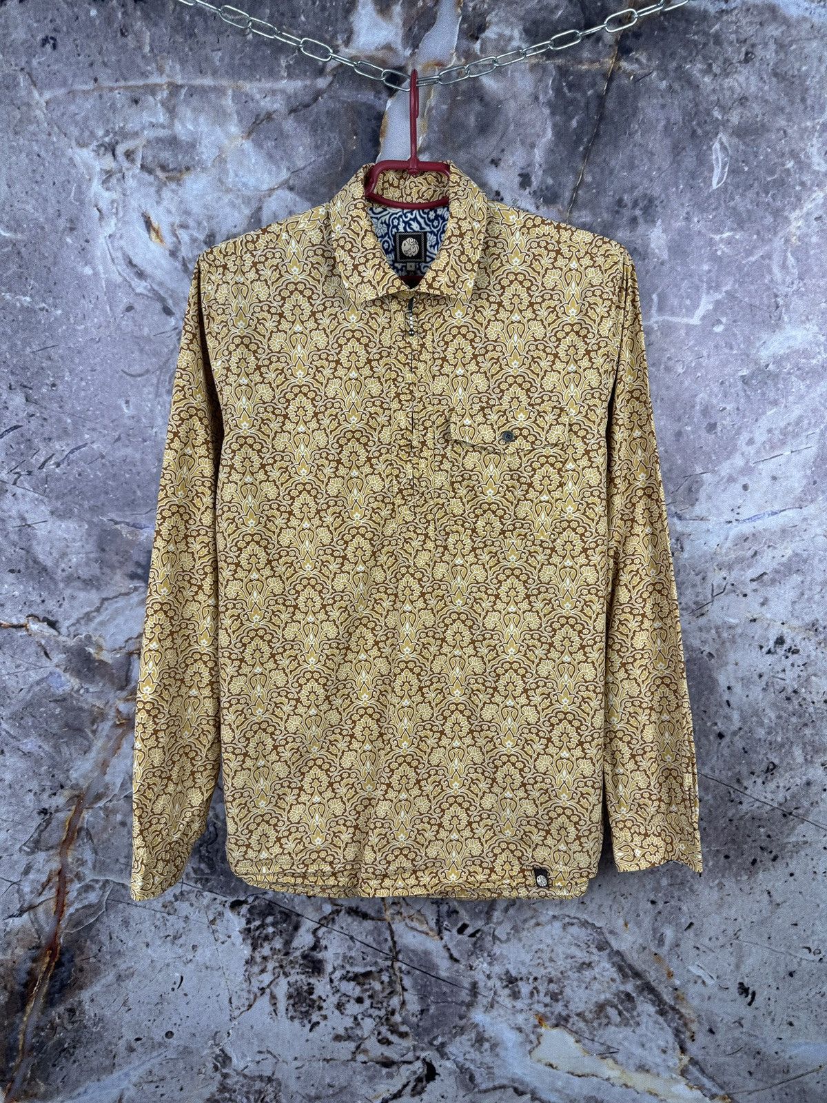 Pretty Green Pretty Green Paisley Half Zip Shirt Festival Mod Casual Size US S / EU 44-46 / 1 - 1 Thumbnail