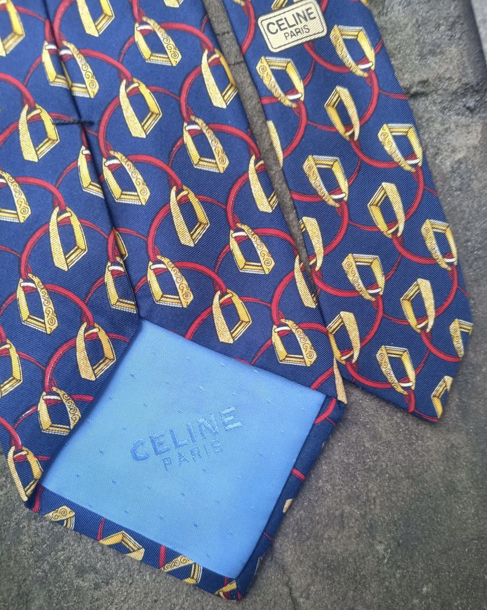 Celine Celine vintage striped silk tie Size ONE SIZE - 4 Thumbnail