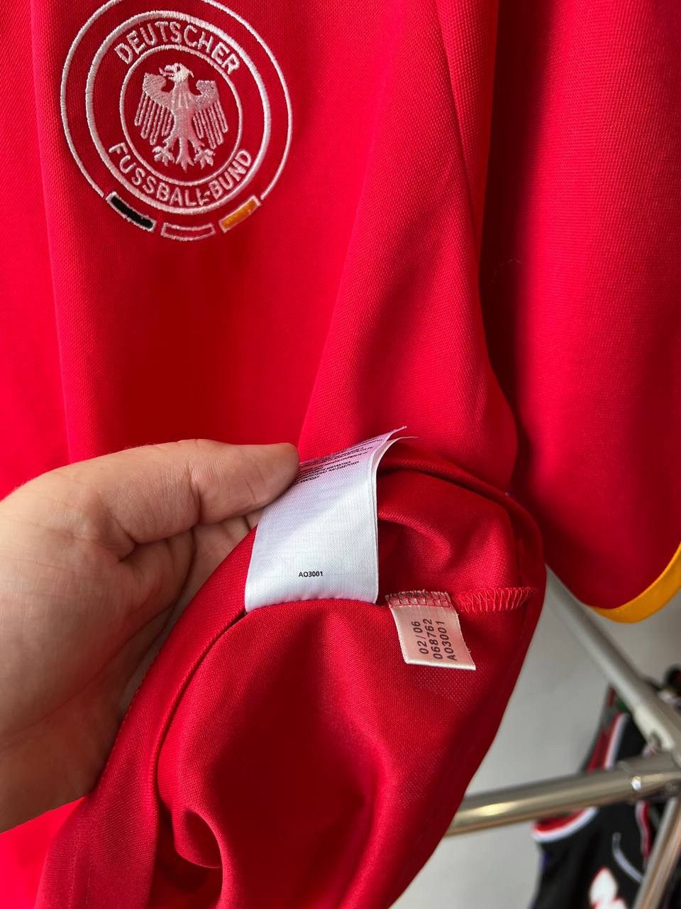 Adidas 2006/8 GERMANY ADIDAS AWAY SOCCER JERSEY FOOTBALL SHIRT RARE Size US XL / EU 56 / 4 - 13 Thumbnail