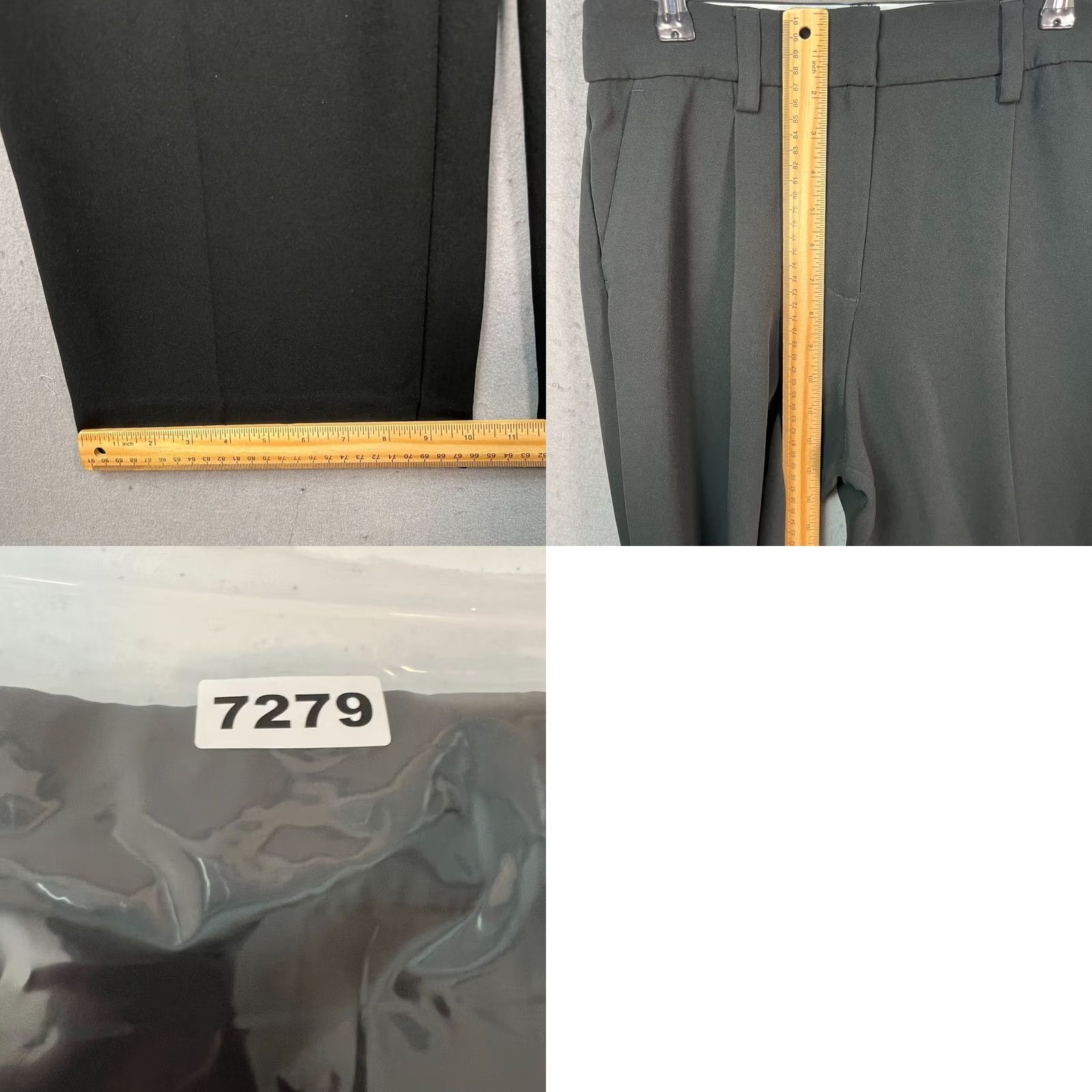 Reformation Reformation Womens Dress Pants Black High-Waisted Wide-Leg 4 Size 27" / US 4 / IT 40 - 8 Thumbnail