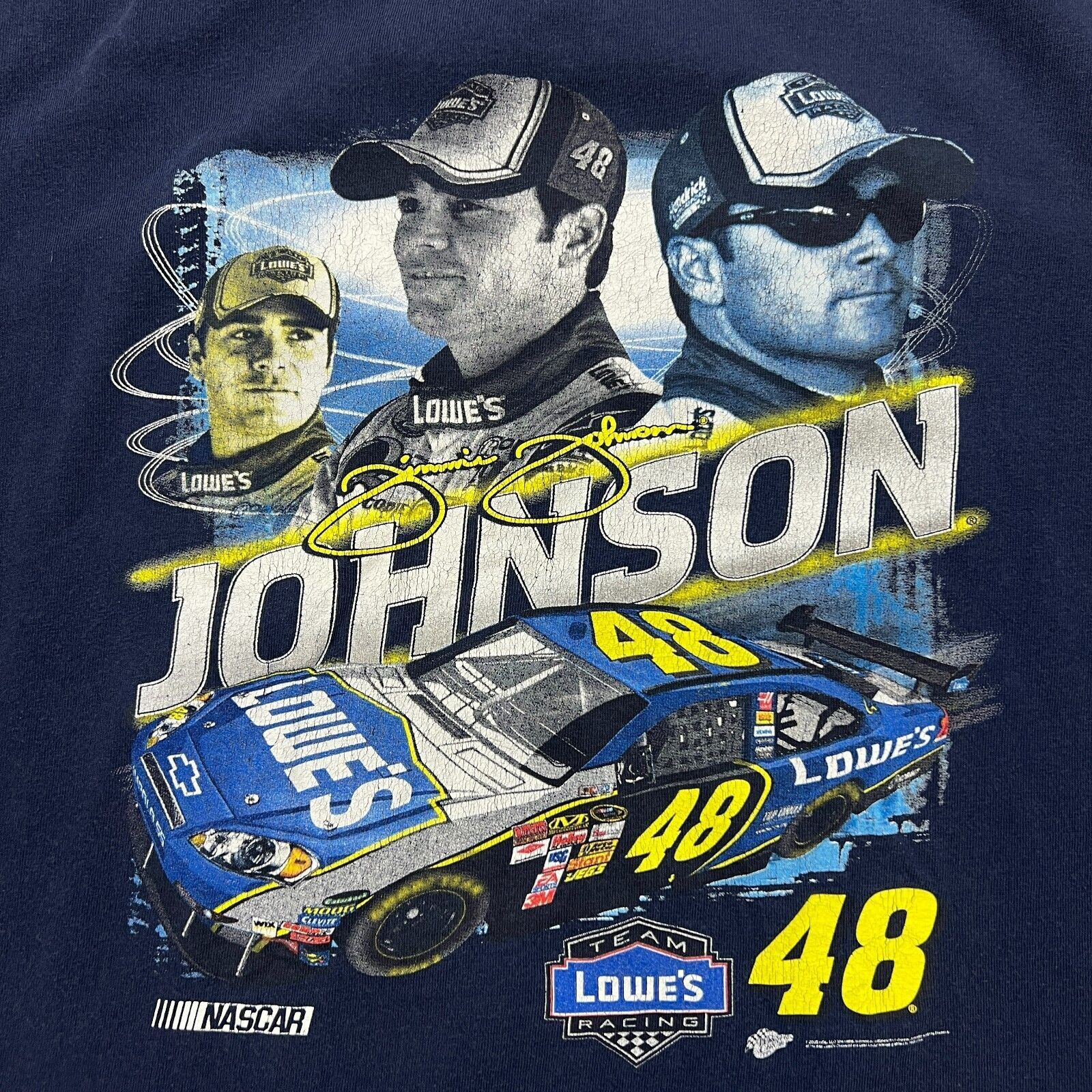 NASCAR × Vintage × Winners Circle VTG 2008 Winners Circle T Shirt Jimmie Johnson NASCAR Tee Size US M / EU 48-50 / 2 - 2 Thumbnail