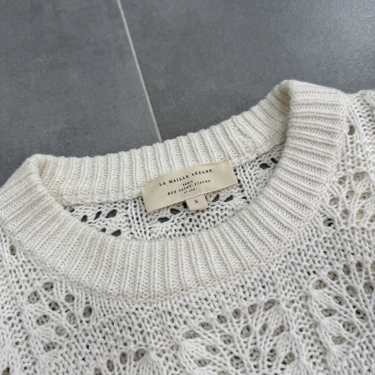 Sezane La Maille Sezane Paris Women Wool Knitted Jumper Sweater Size S / US 4 / IT 40 - 7 Thumbnail