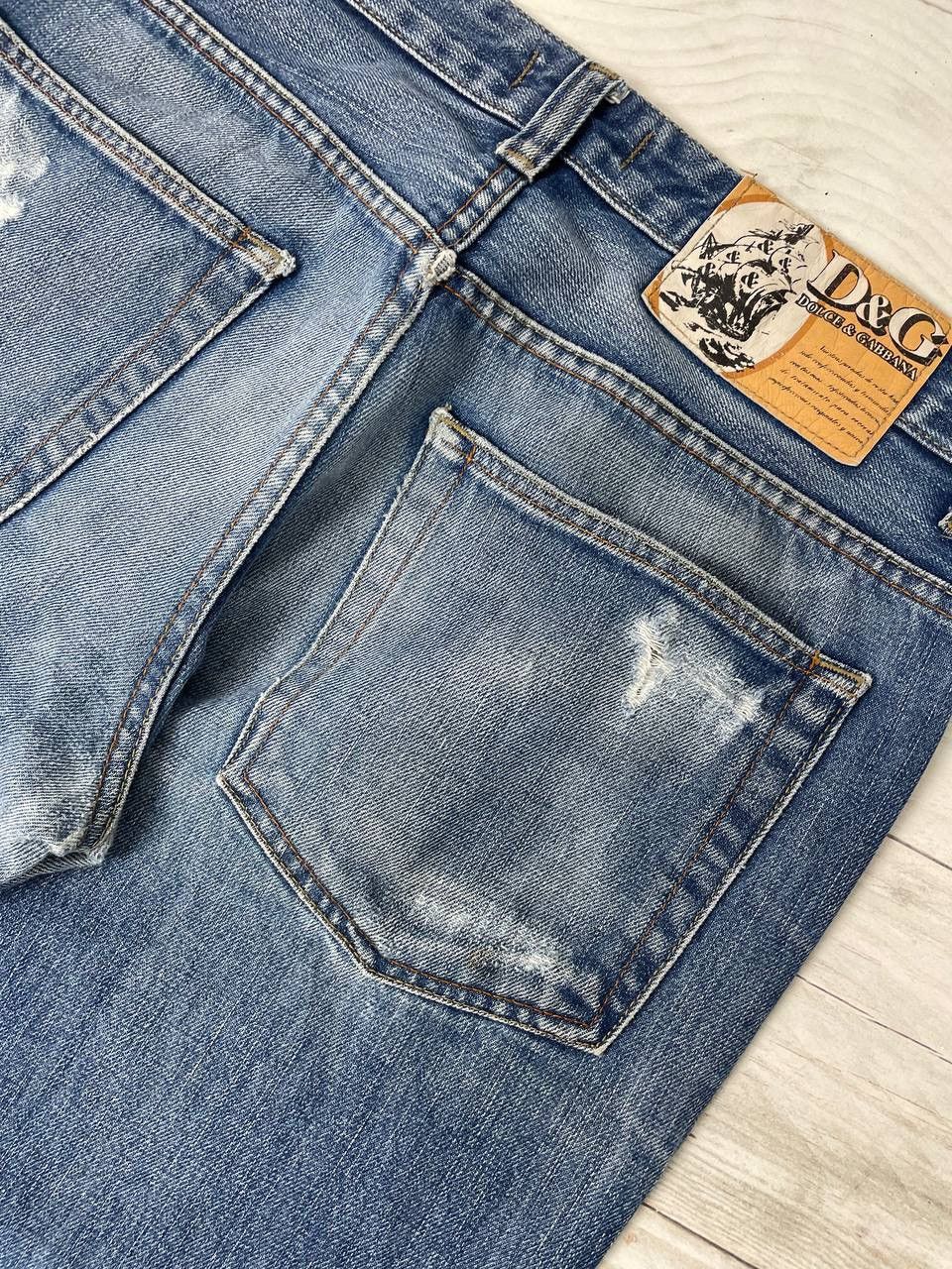 Dolce & Gabbana Vintage Dolce & Gabbana DG Denim Jeans Baggy Distressed Y2K Size US 33 - 20 Thumbnail