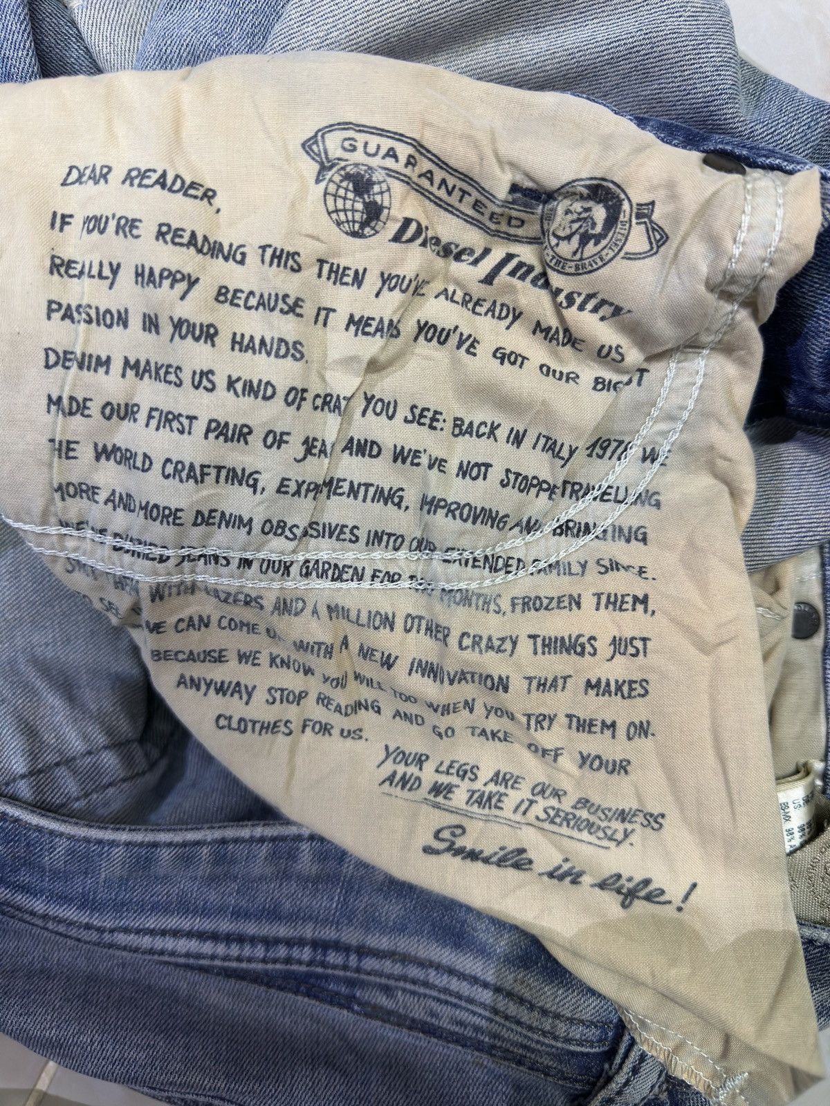 Other Distress Denim Diesel Bluewash Faded 💥 Size US 32 / EU 48 - 7 Thumbnail