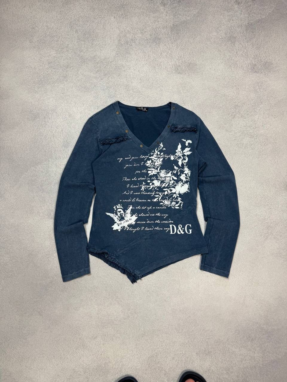 Dolce & Gabbana DOLCE&GABBANA JUNYA WATANABE JAPANESE POEM LOGO LONGSLEEVE Size M / US 6-8 / IT 42-44 - 1 Thumbnail