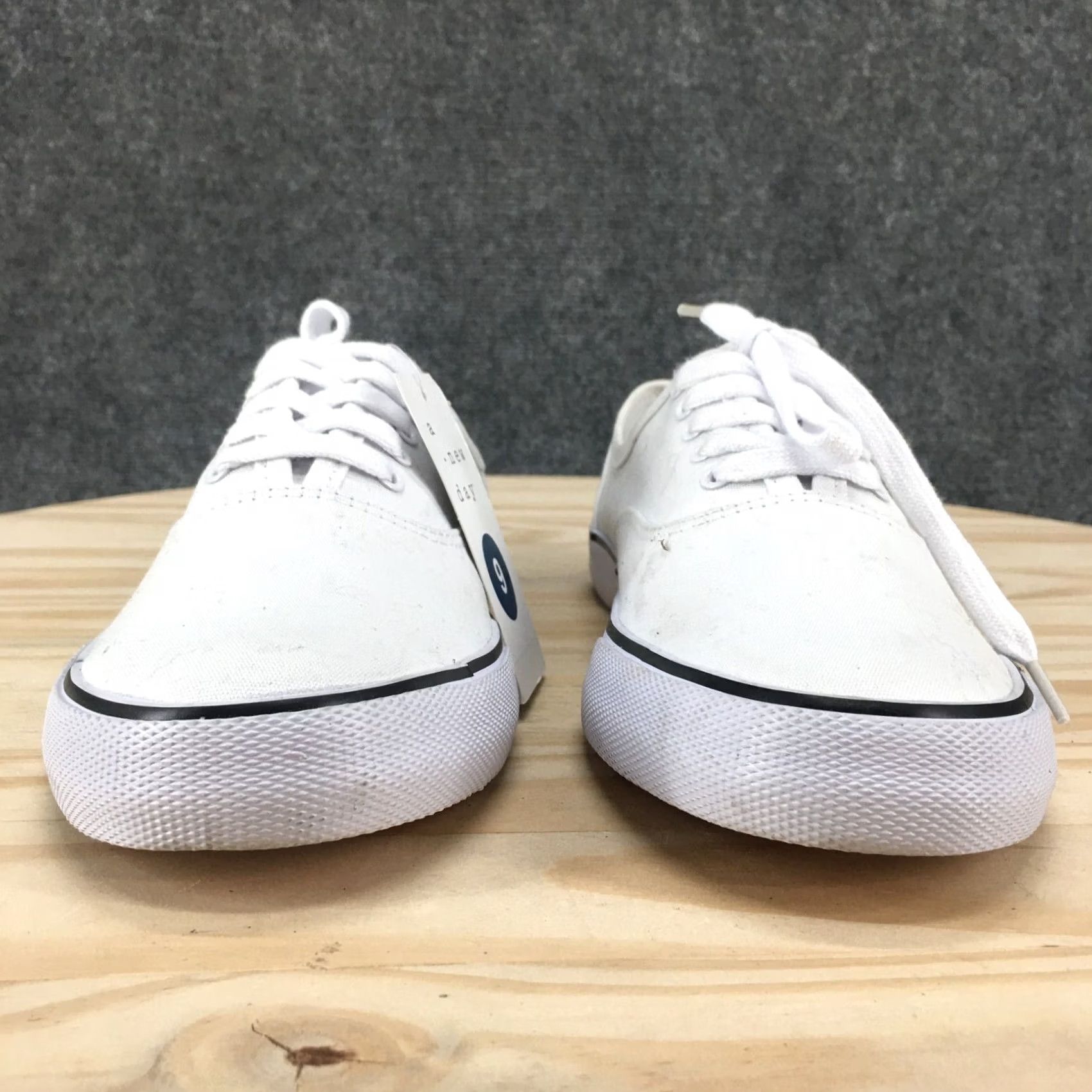 Vintage A New Day Shoes Womens Layla Sneakers White Canvas Low Top Lace Up Comfort NEW Size M / US 6-8 / IT 42-44 - 7 Thumbnail