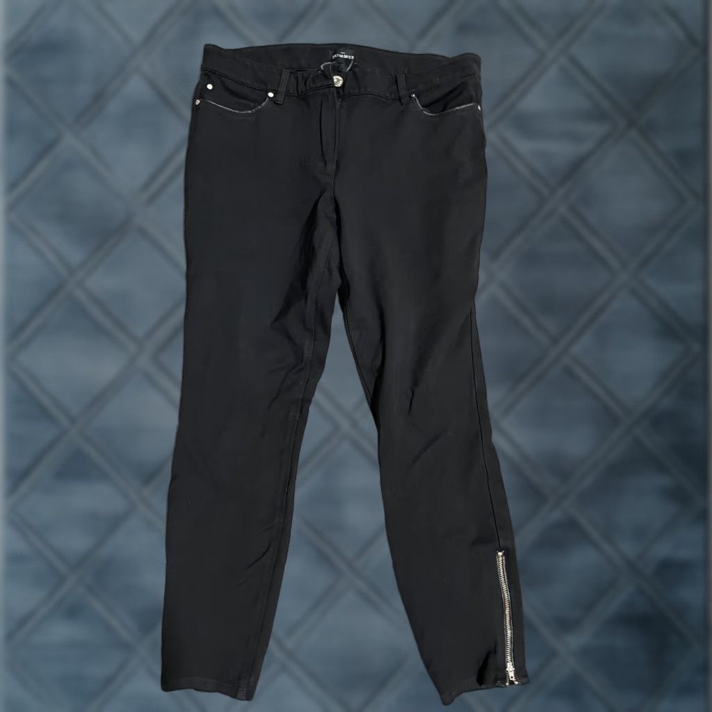 NYDJ VINTAGE Black NYDJ Women's Pants The Skimmer Ankle Zip 8 Size 30" / US 8 / IT 44 - 1 Thumbnail
