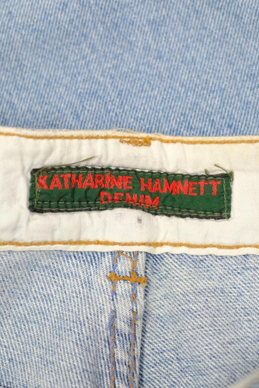 Katharine Hamnett London 90's Katharine Hamnett Light Wash Straight-Leg Jeans Size 32" / US 10 / IT 46 - 8 Thumbnail