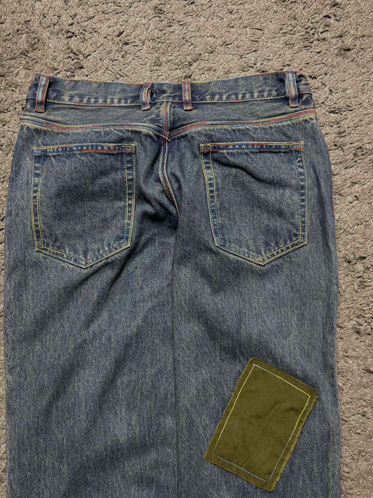 (di)vision Unique Patchwork Denim Jeans – Size 32 Size 24" / US 00 / IT 34 - 8 Thumbnail