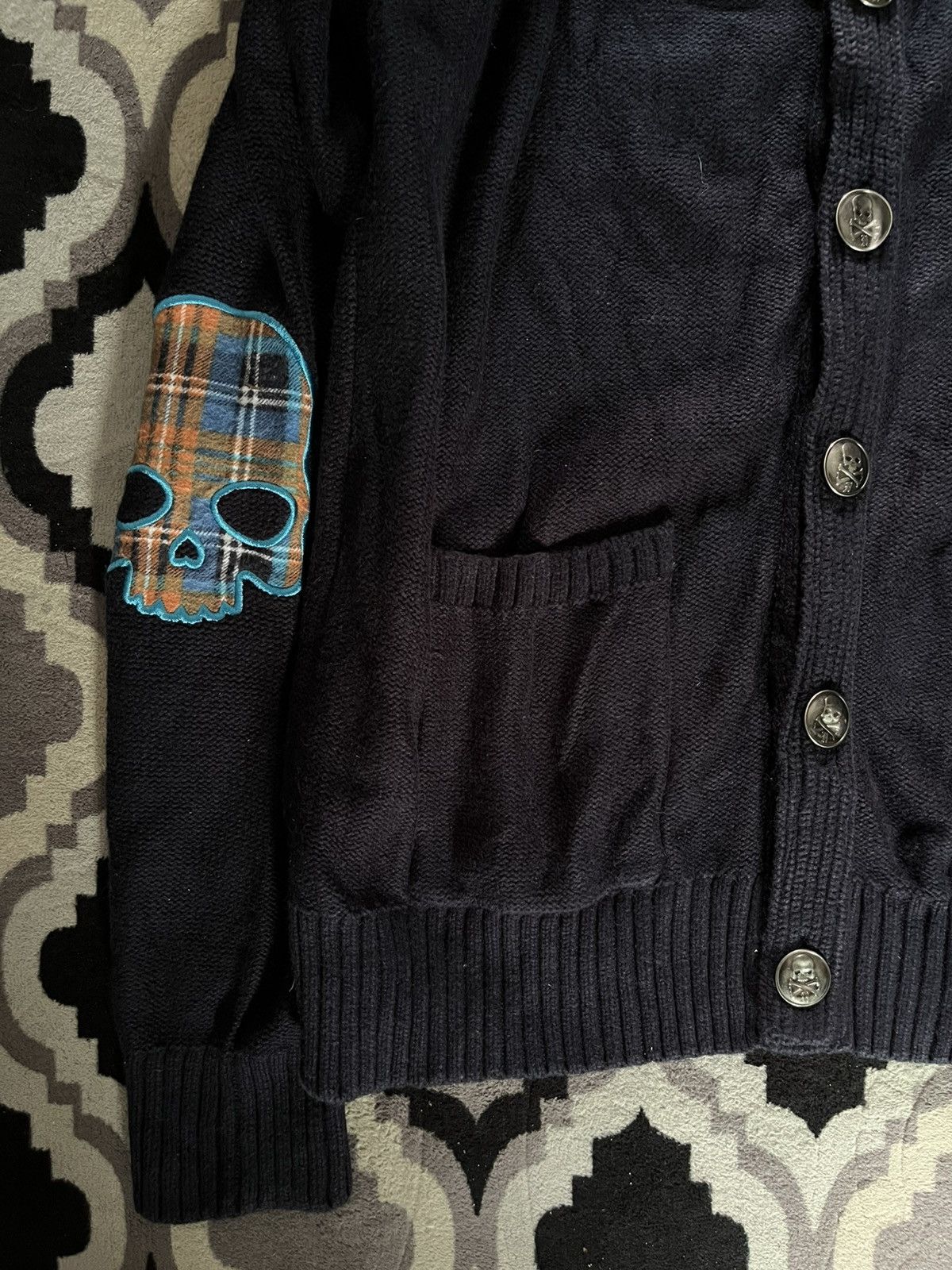 Isamu Katayama Backlash Hydrogen wool embroidered skull jacket Size US L / EU 52-54 / 3 - 4 Thumbnail