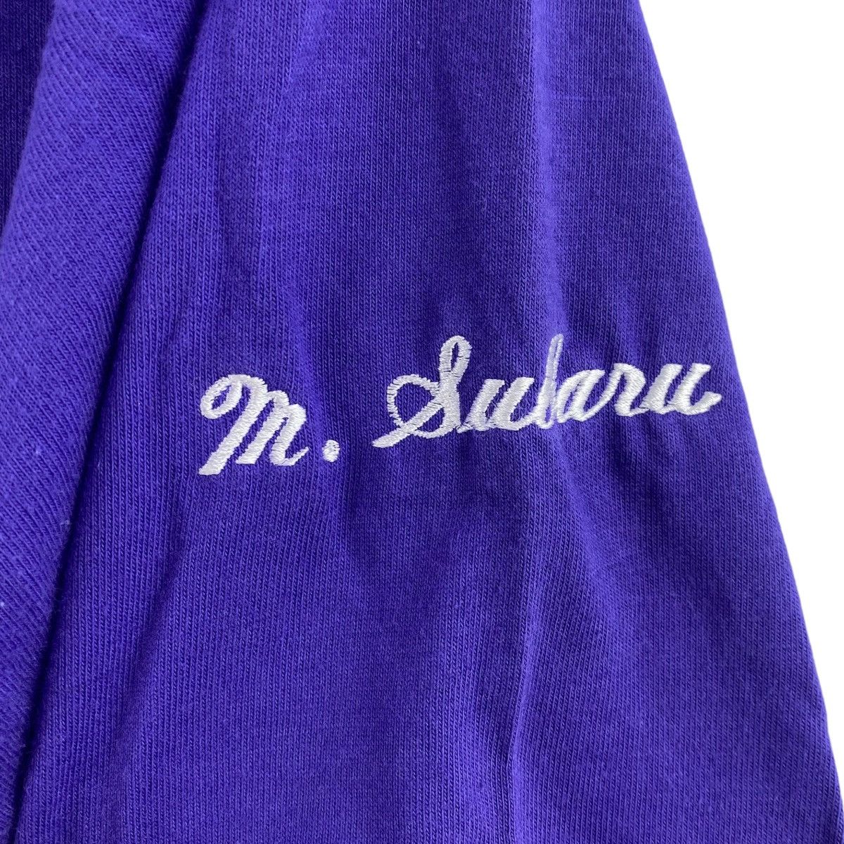 Asics Vintage ASICS M.SUBARU 14 Big Print Purple Long Sleeve Shirt Size US S / EU 44-46 / 1 - 5 Thumbnail