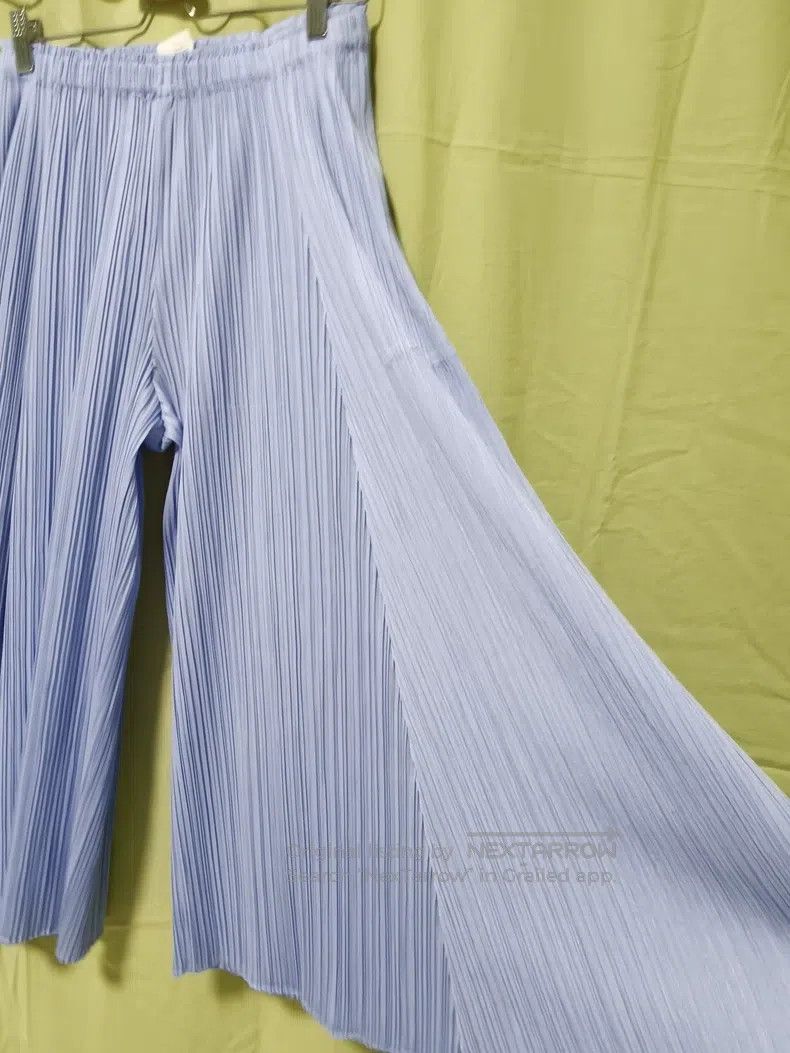 Issey Miyake Issey Miyake size:3 Blue Pants Size 31" - 3 Thumbnail