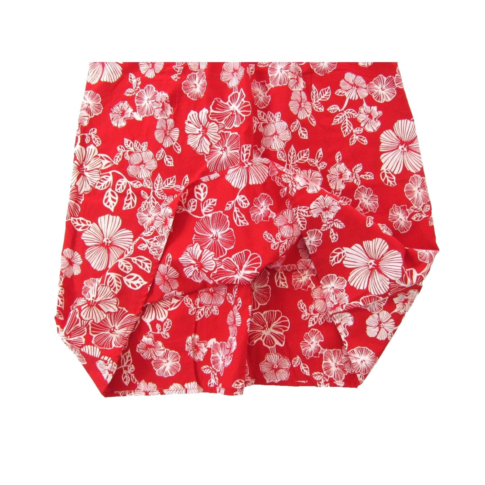 Faded Glory Faded Glory 100% Cotton Red White Hawaiian Floral Tank Dress Women 10 Sun Maxi Sundress Dress Hawaiian Theme Womens 10 Size L / US 10 / IT 46 - 7 Thumbnail