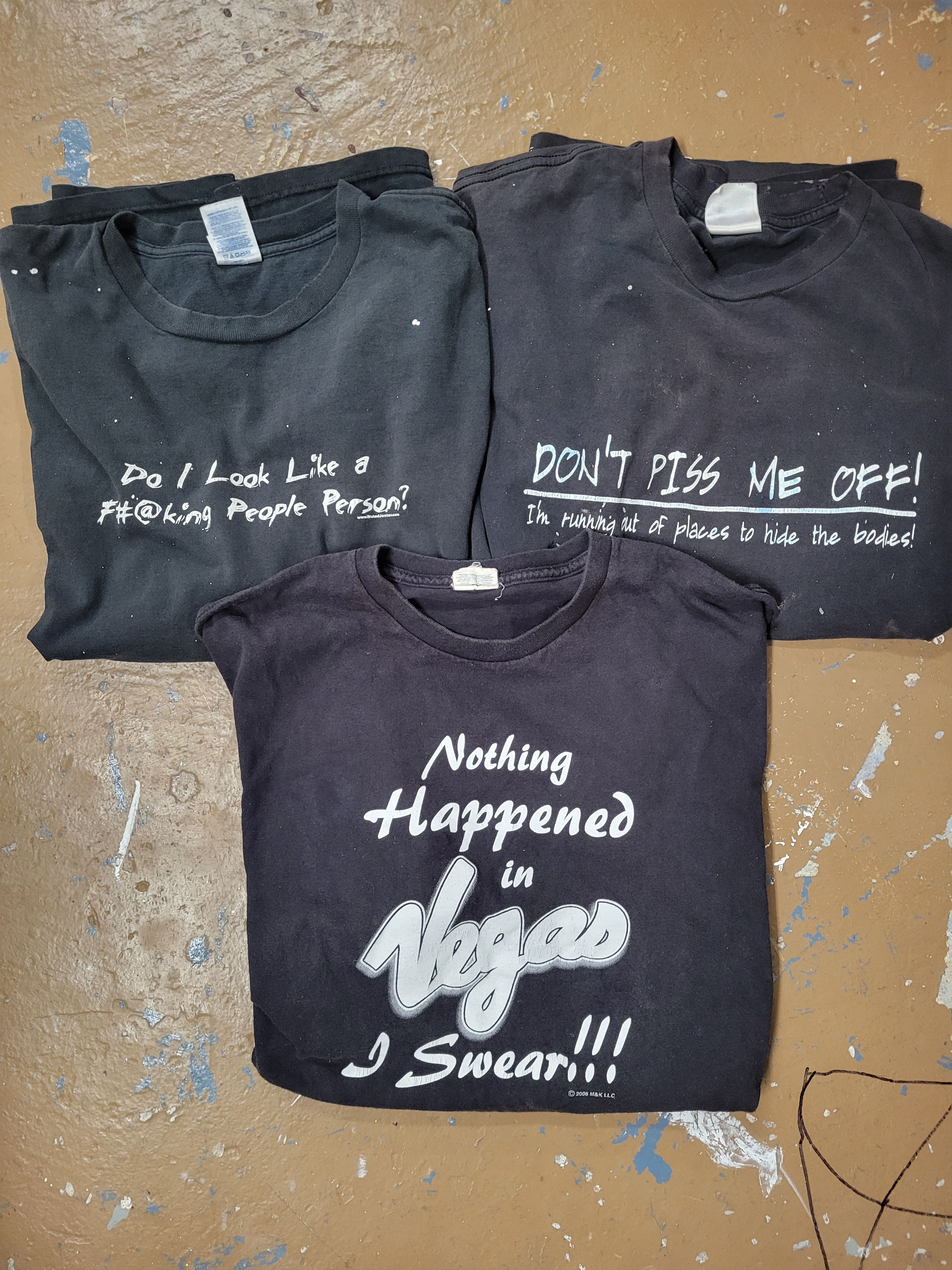 Gildan 2XL black vulgar/funny t-shirts bundle Size US XXL / EU 58 / 5 - 1 Thumbnail