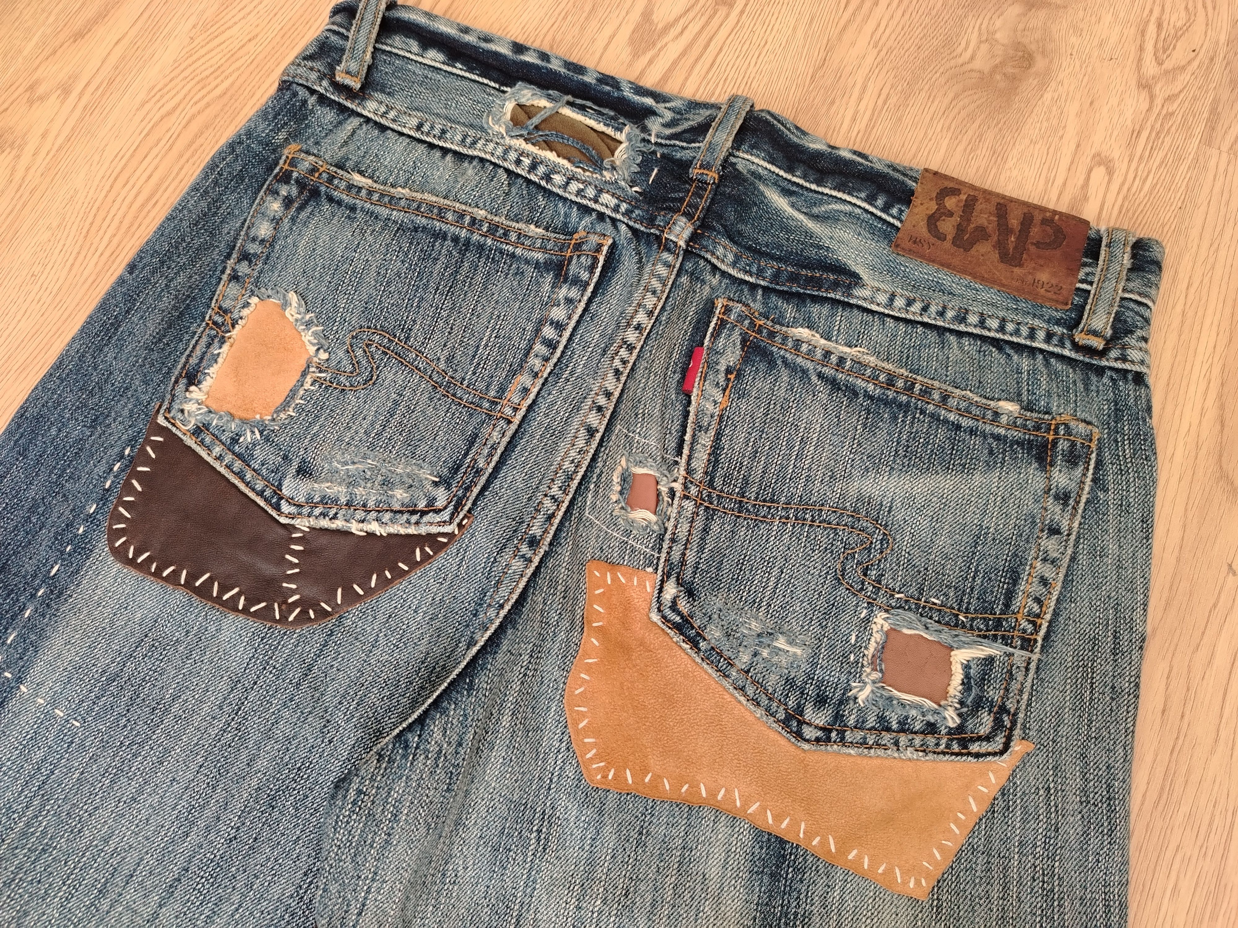 Vintage Sashiko Patchwork Jeans Bonds & Peace Size US 32 / EU 48 - 15 Thumbnail
