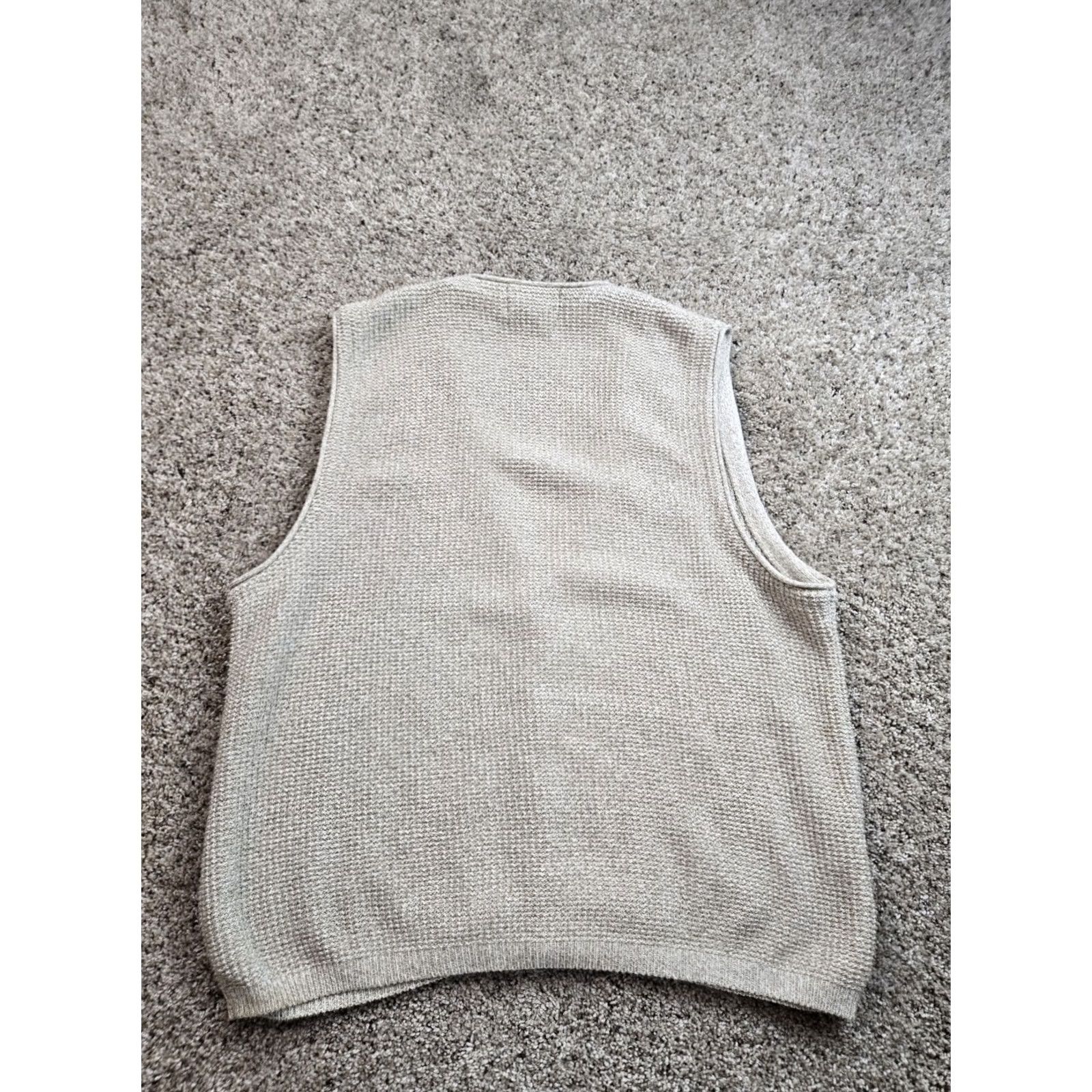 Eddie Bauer VINTAGE Eddie Bauer Sweater Vest Men L Beige Knit Cotton USA Made 90s Size US L / EU 52-54 / 3 - 6 Thumbnail