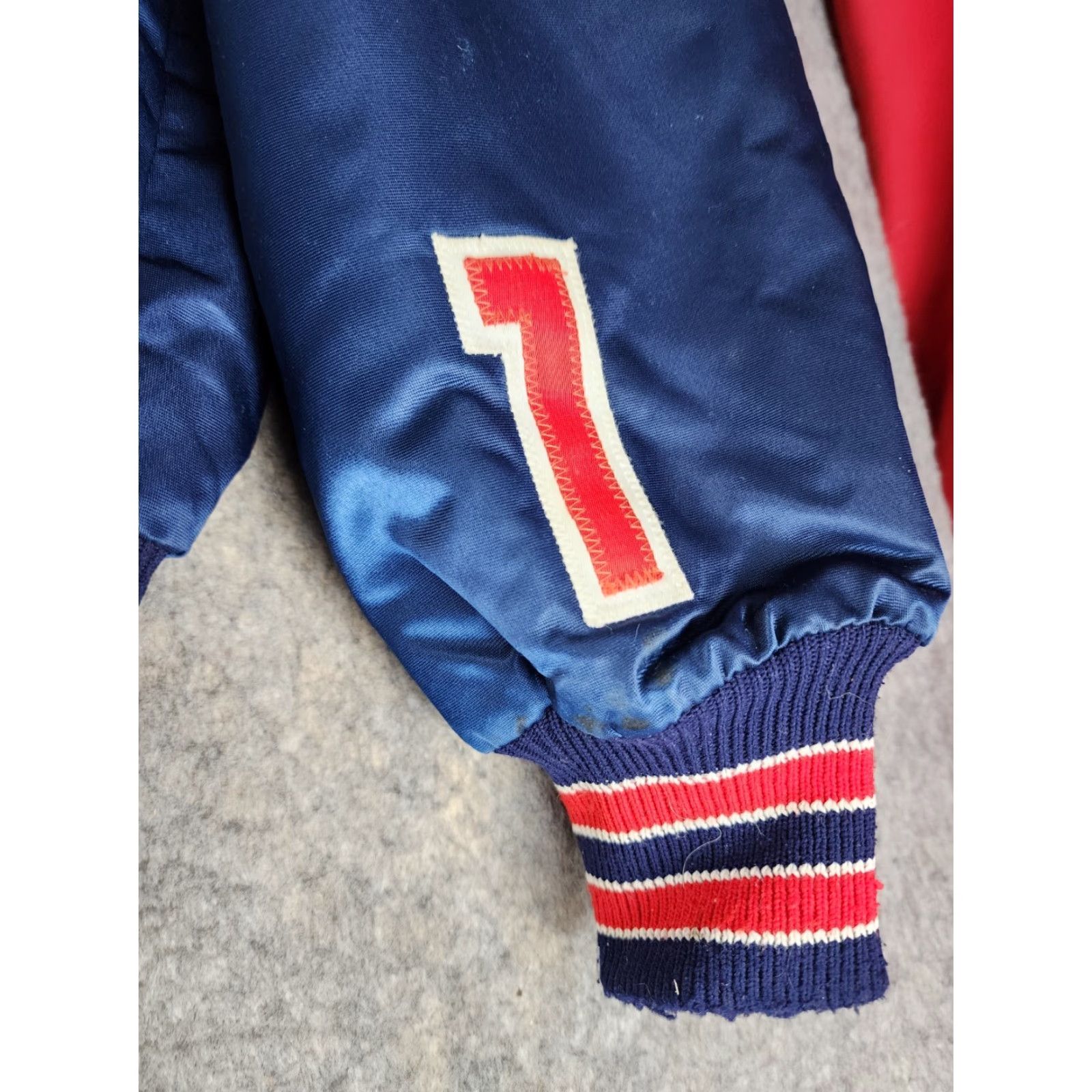 Vintage VINTAGE DeLong USA Satin Bomber Jacket Blue Embroidered Button Up Size L Men Size US L / EU 52-54 / 3 - 2 Thumbnail
