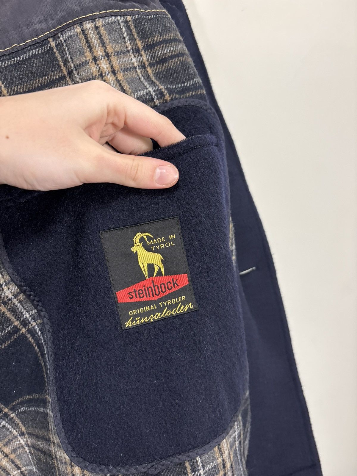 Other Vintage Steinbock Himalaya Men’s Double Breasted Wool Coat Size US M / EU 48-50 / 2 - 14 Thumbnail