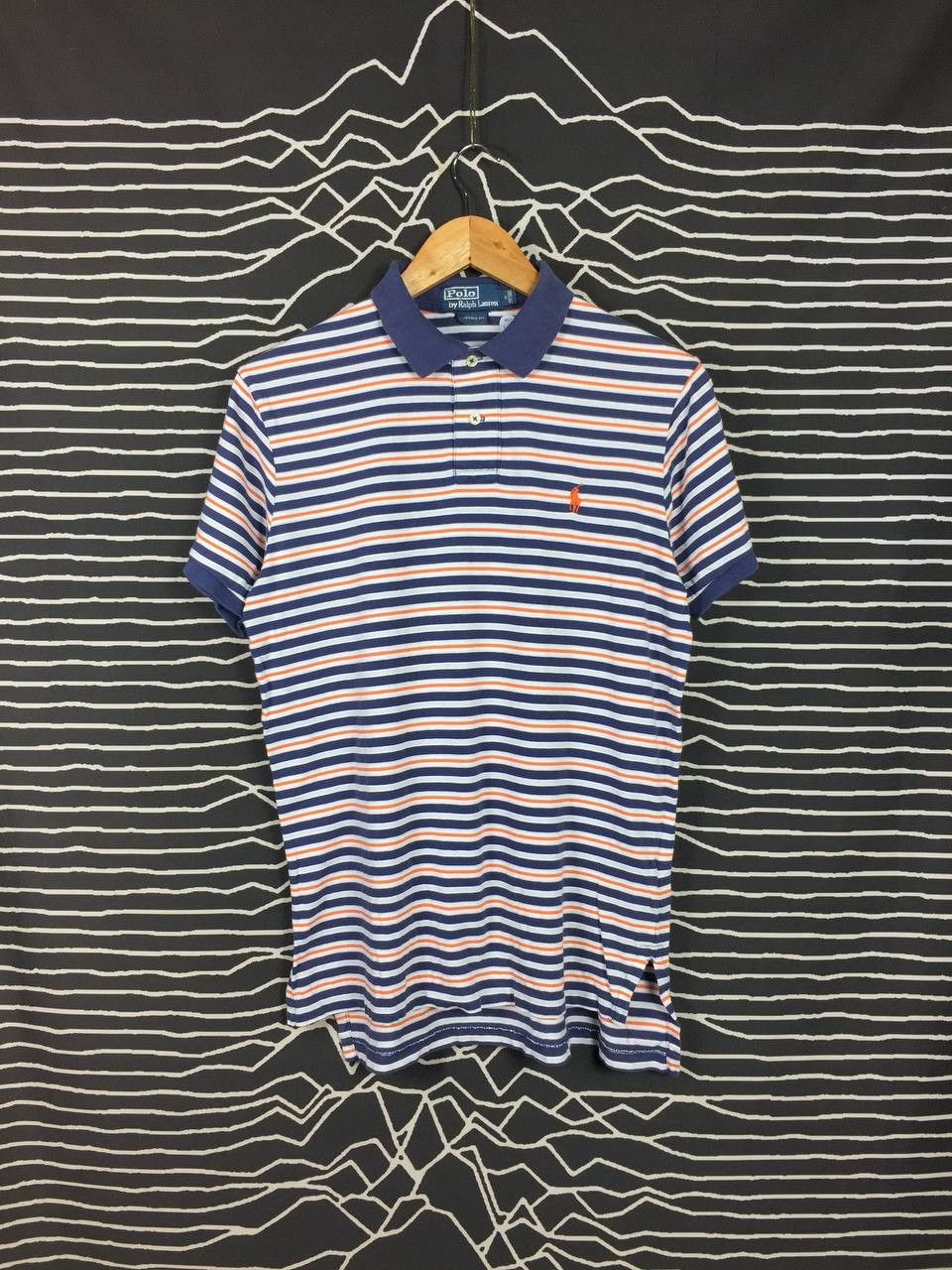 Polo Ralph Lauren × Vintage Vtg Polo Ralph Lauren Small Pony Custom Fit Striped Polo Tee Size US M / EU 48-50 / 2 - 1 Thumbnail