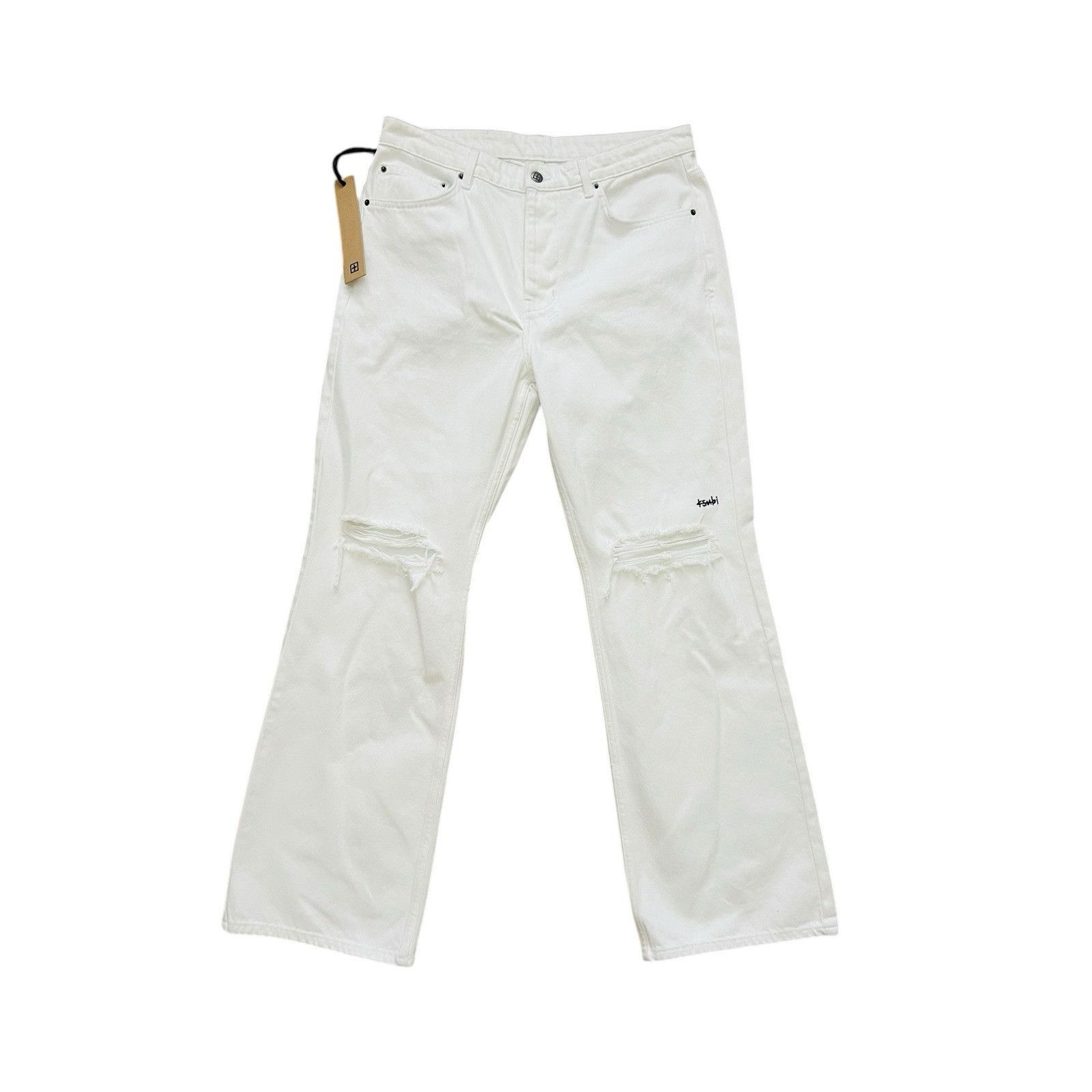 Ksubi Ksubi Jeans Mens Bronko Polar Bootcut Jeans White Size 34/32 Size US 34 / EU 50 - 1 Thumbnail