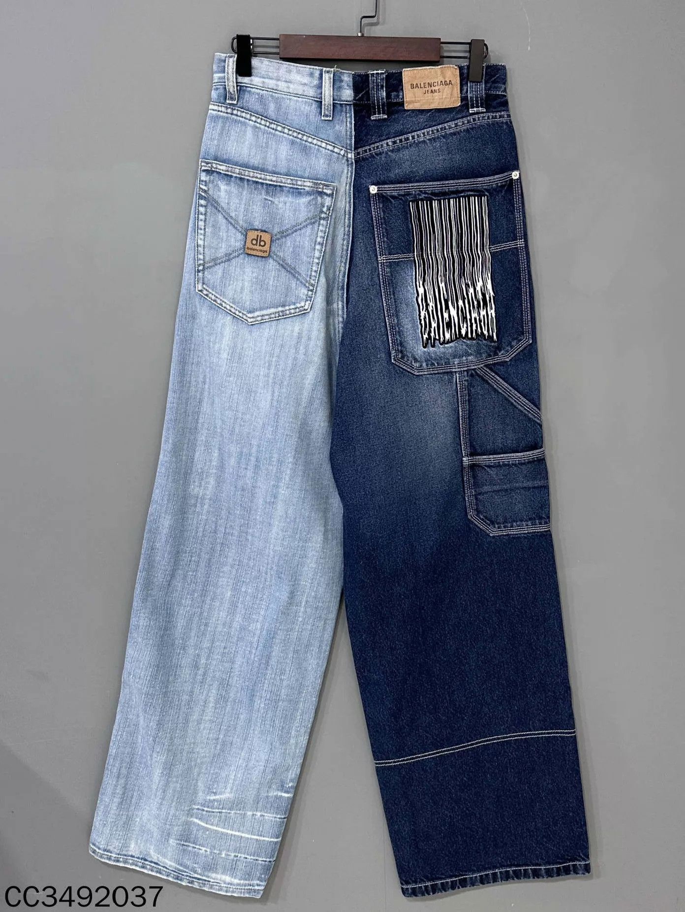 Balenciaga Balenciaga Colorblock Embroidered Jeans XS Women's Size 25" / US 0 / IT 36 - 3 Thumbnail