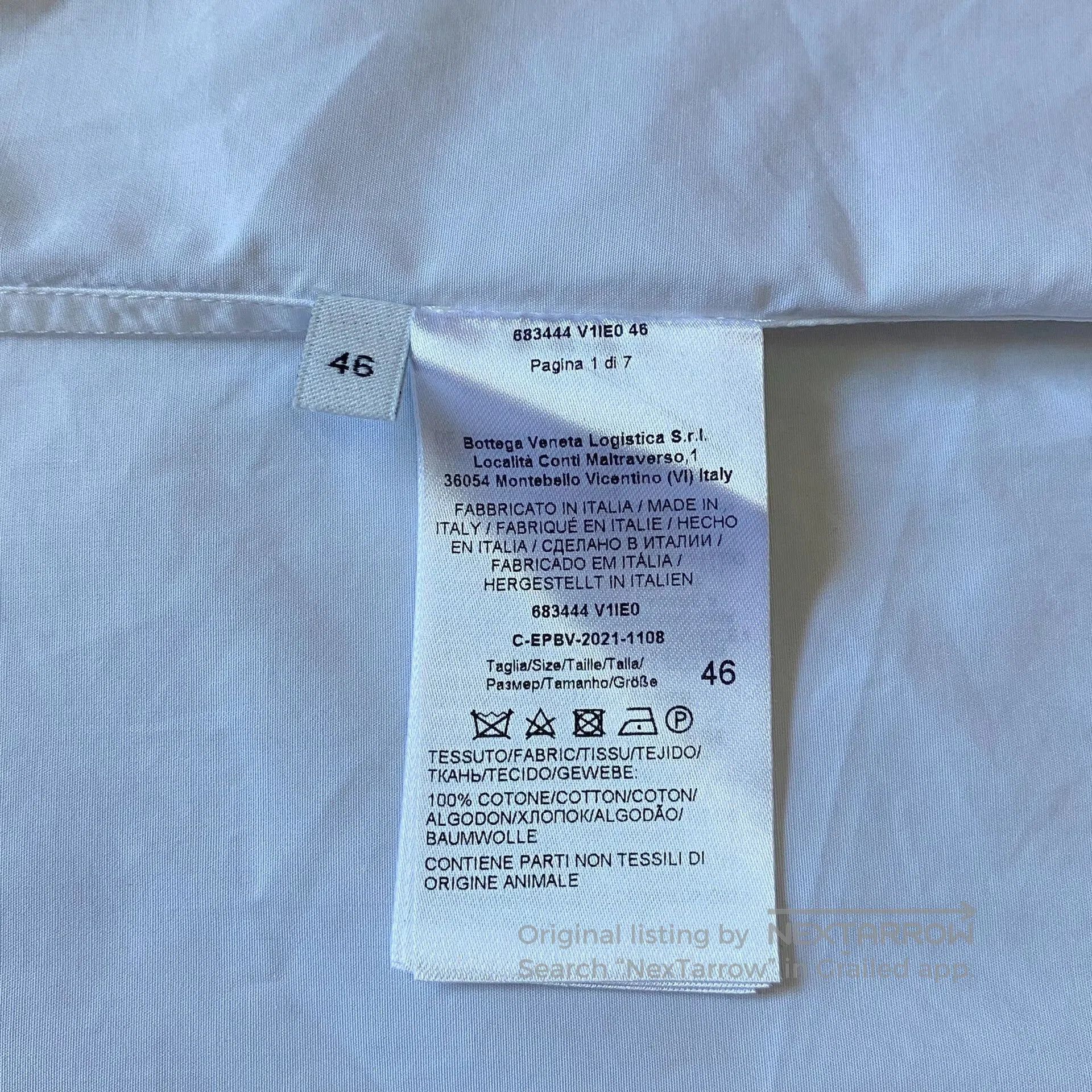 Bottega Veneta Bottega Veneta White Woven Shirt Jacket. Size US L / EU 52-54 / 3 - 7 Thumbnail