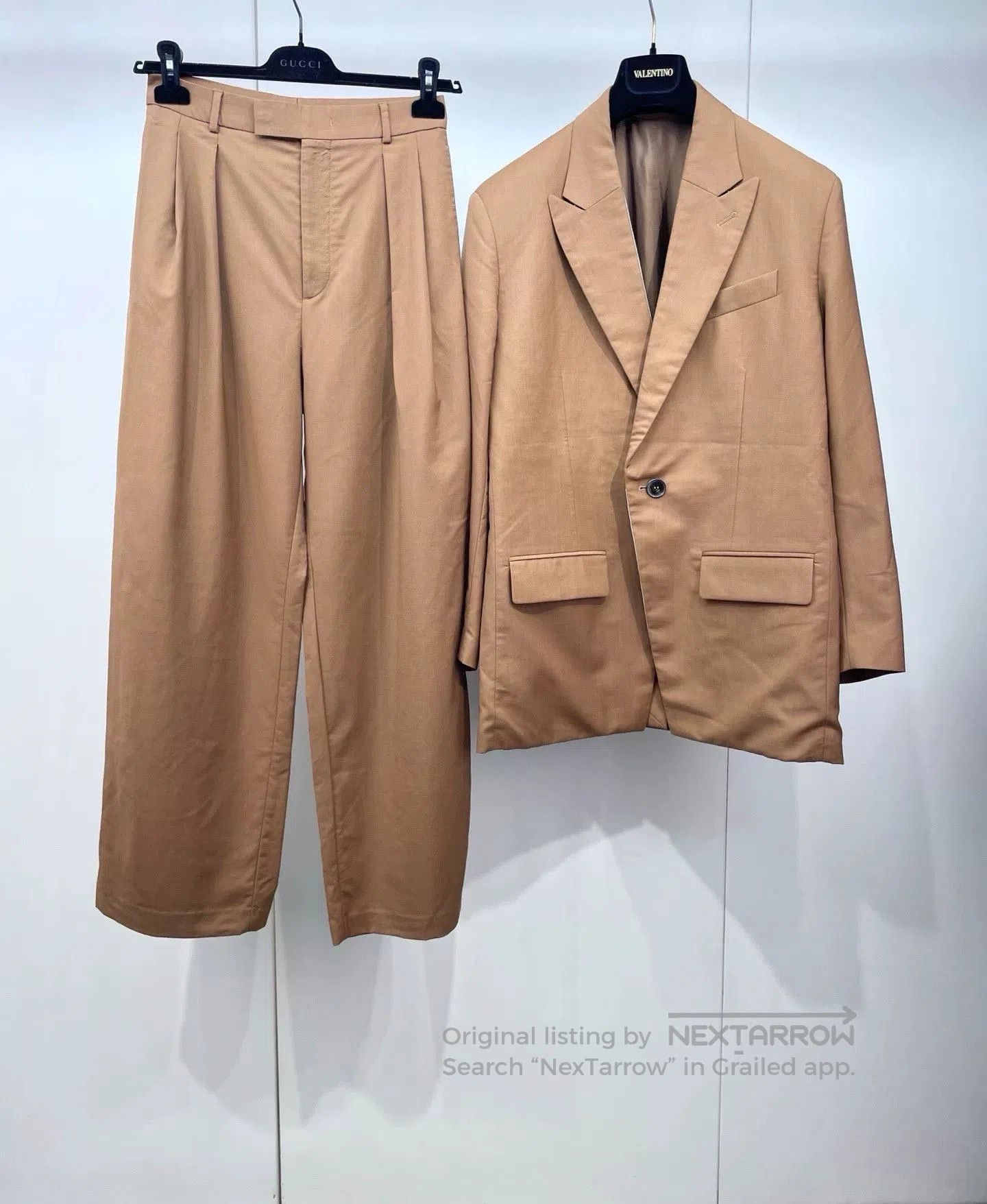 Valentino Valentino Brown Casual Suit Top. Size US XL / EU 56 / 4 - 2 Thumbnail