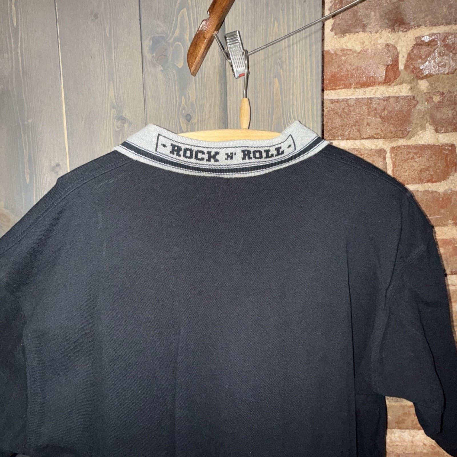 Hard Rock Cafe Vintage Hard Rock Cafe Niagara Falls Black Polo Y2K Sz Large Size US L / EU 52-54 / 3 - 6 Thumbnail