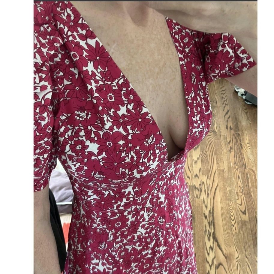 J.Crew New Puff Sleeve V-neck Drapey Floral Maxi Dress $298 Sz 00 Size XXS / US 00 / IT 34 - 7 Thumbnail