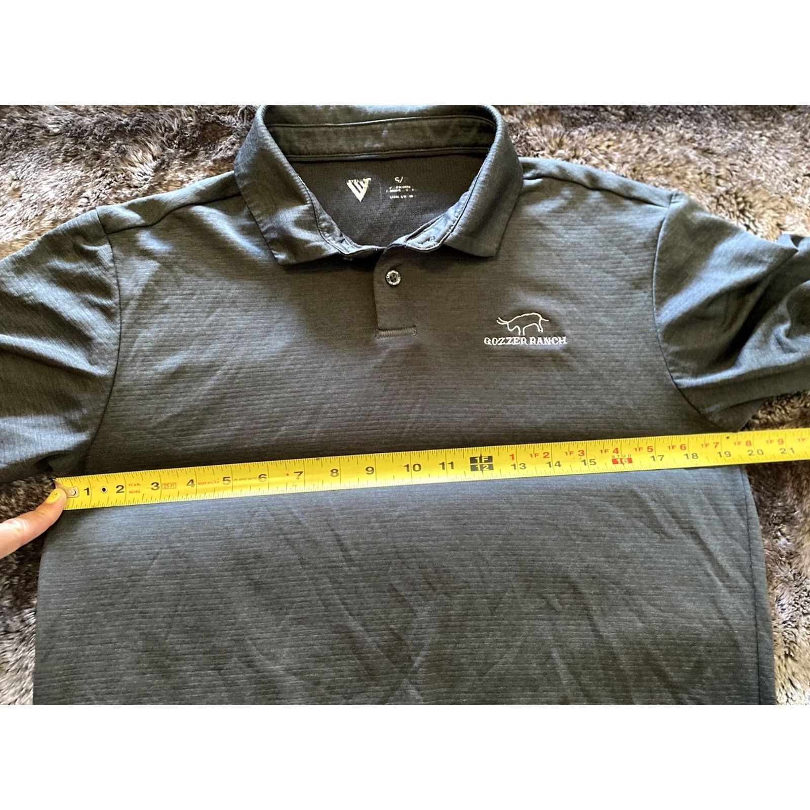 Vintage Gozzer Ranch Levelwear Men’s Polo Shirt Gray Short Sleeve S Size US S / EU 44-46 / 1 - 7 Thumbnail