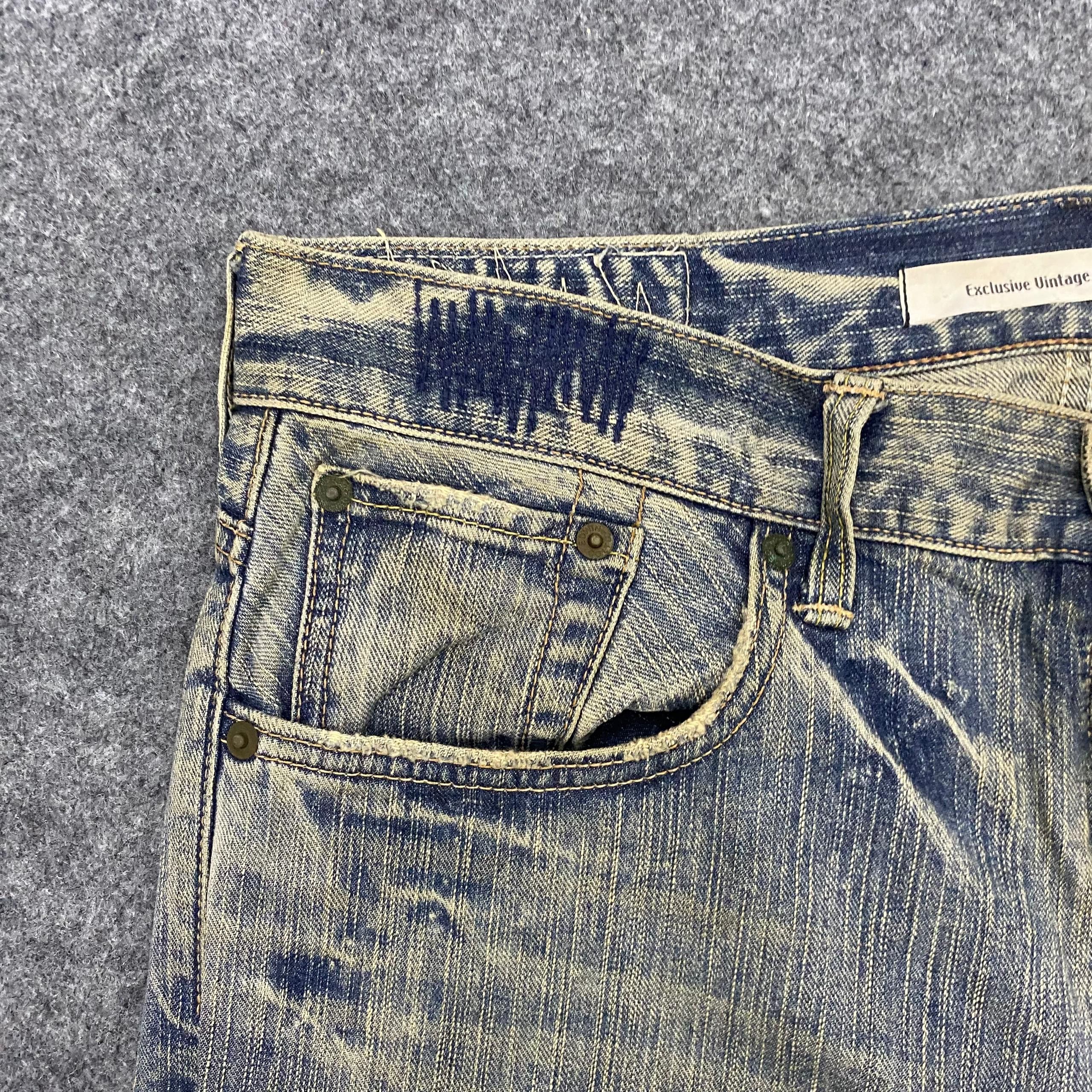 Edwin 💥Flare💥Vintage Edwin Exclusive Vintage Distressed Denim Size US 36 / EU 52 - 10 Thumbnail