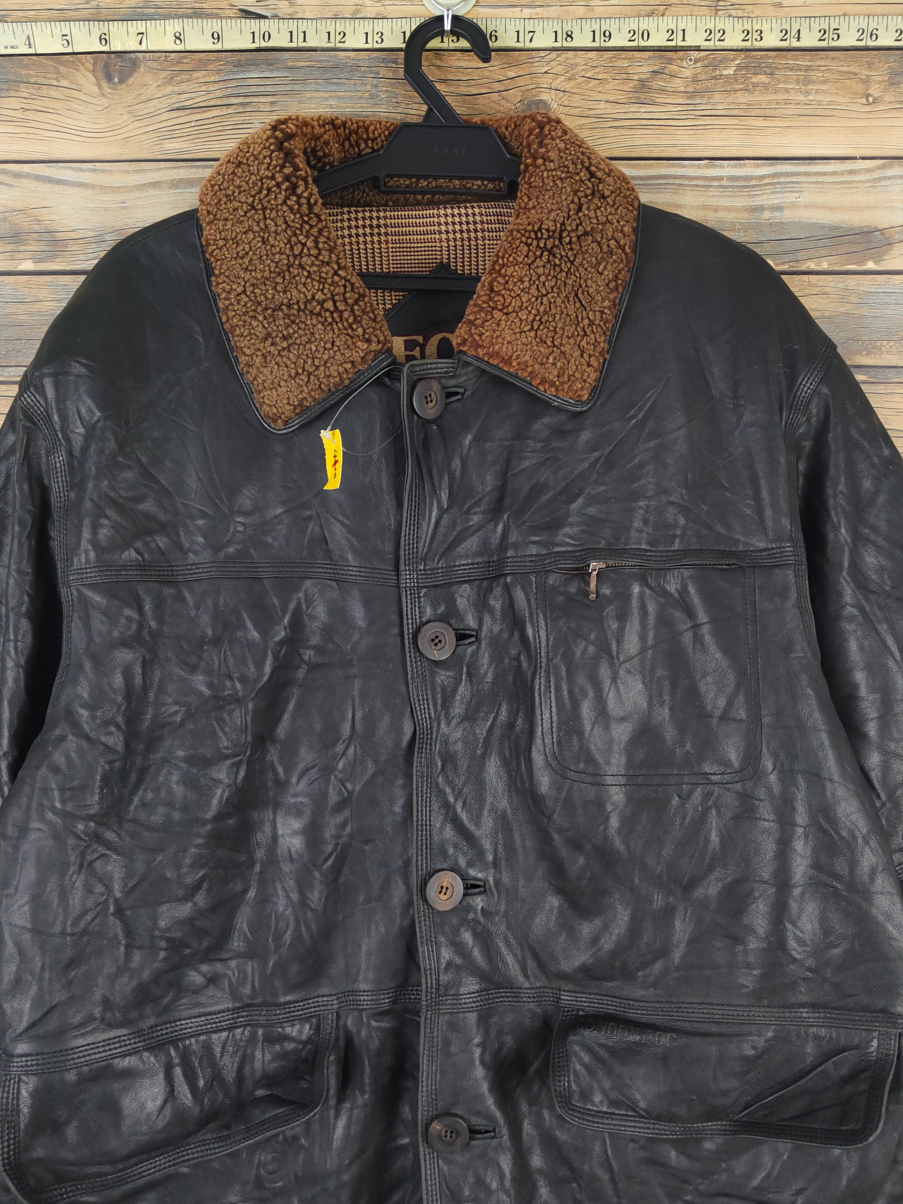 London Fog London Fog vintage Black Leather Jackets #W1120 Size US L / EU 52-54 / 3 - 2 Thumbnail