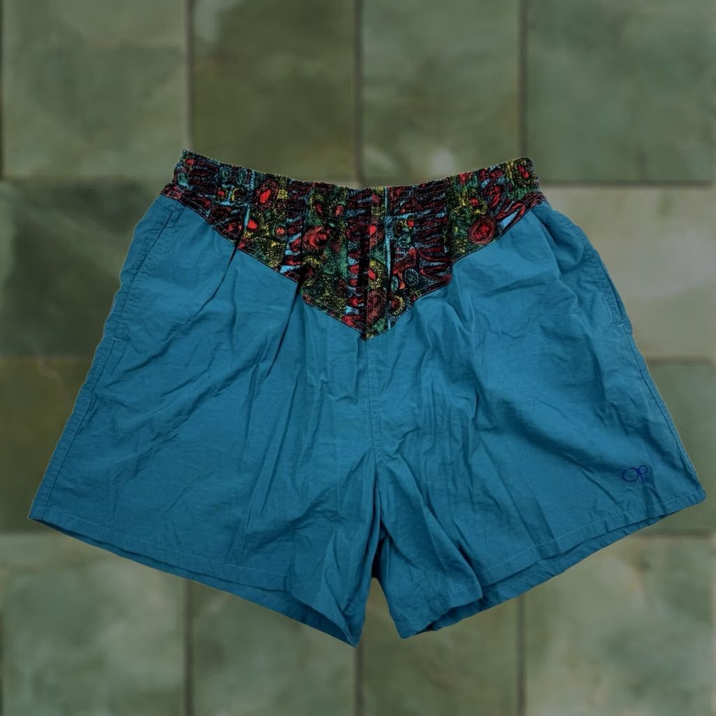 Ocean Pacific VINTAGE Ocean Pacific Trunks Adult XL Beach Swimming Tribal Abstract 90s Blue Mens Size US 36 / EU 52 - 1 Thumbnail