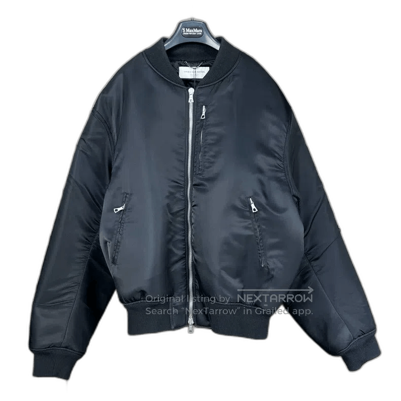 Dries Van Noten Dries Van Noten Black Bomber Jacket XL. Size US XL / EU 56 / 4 - 1 Thumbnail