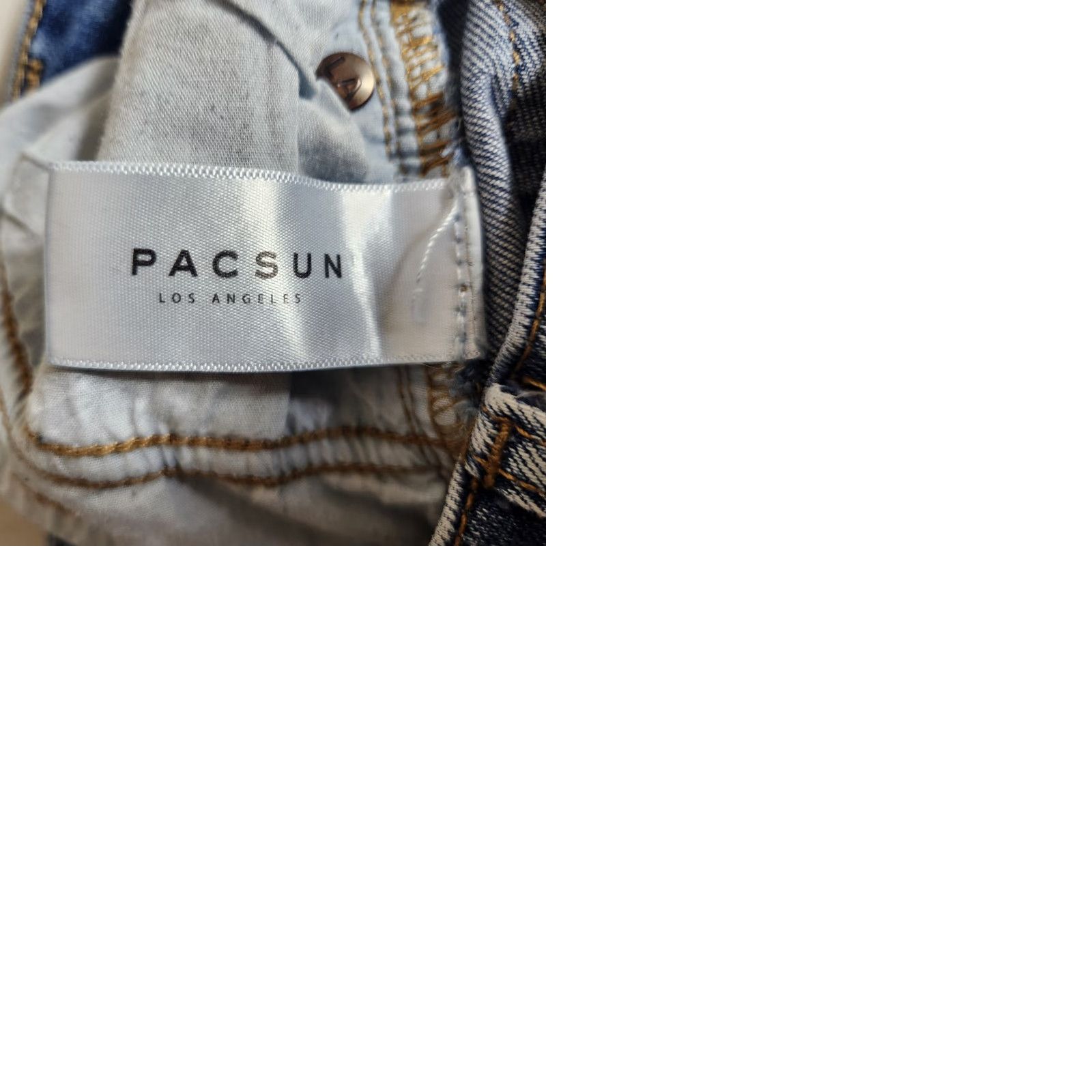 Pacsun PacSun Womens 26 Jeans | Cropped Mid Rise Raw Hem Medium Wash Denim 5-Pocket Stretch Cotton Blend Size 26" / US 2 / IT 38 - 9 Thumbnail