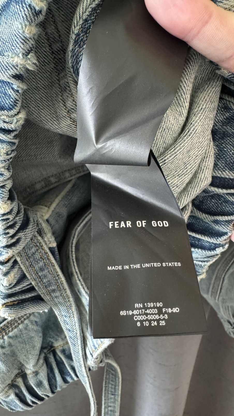 Fear of God Fear of God 6th Sixth Denim Track Jacket Size US S / EU 44-46 / 1 - 7 Thumbnail
