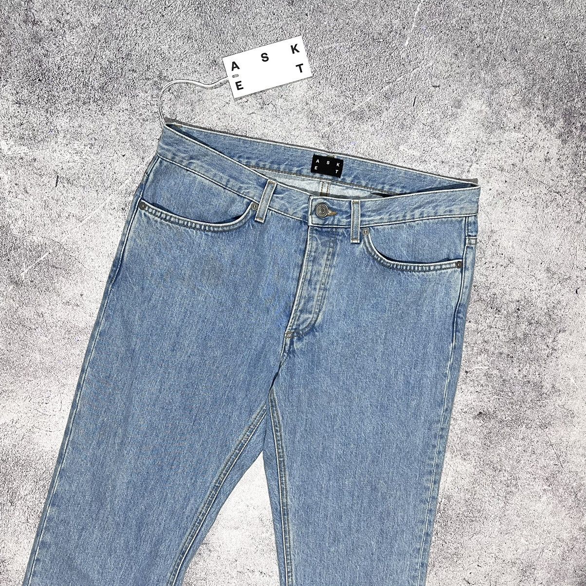 Asket NEW Asket Washed Denim Jeans Made in Italy Size 31 / 30 Size US 31 - 2 Thumbnail